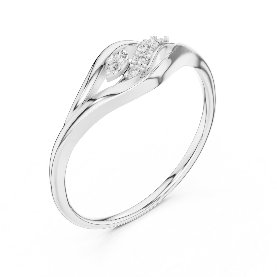 Flowing Harmony Lab-Grown Diamond Ring