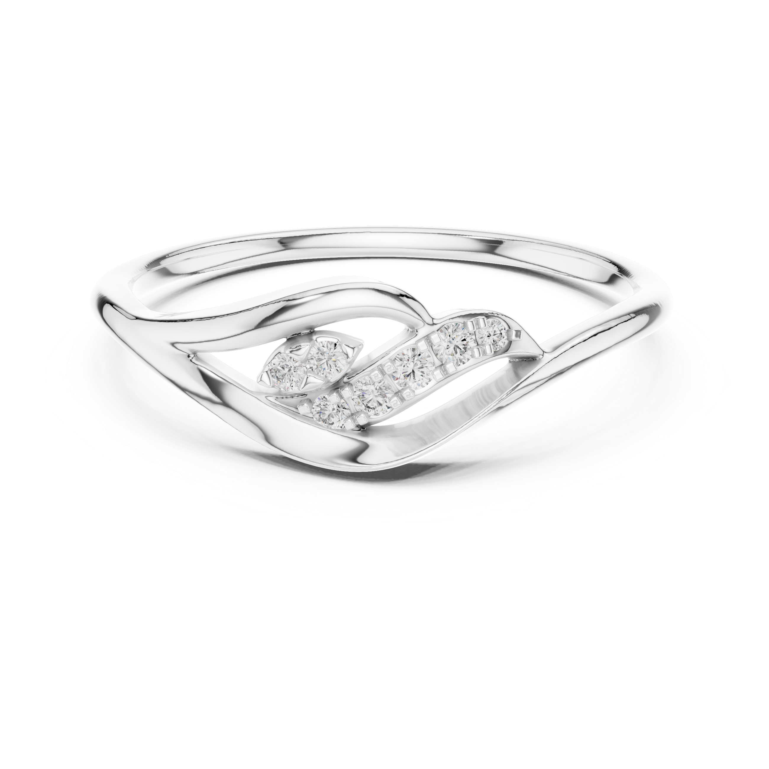 Flowing Harmony Lab-Grown Diamond Ring