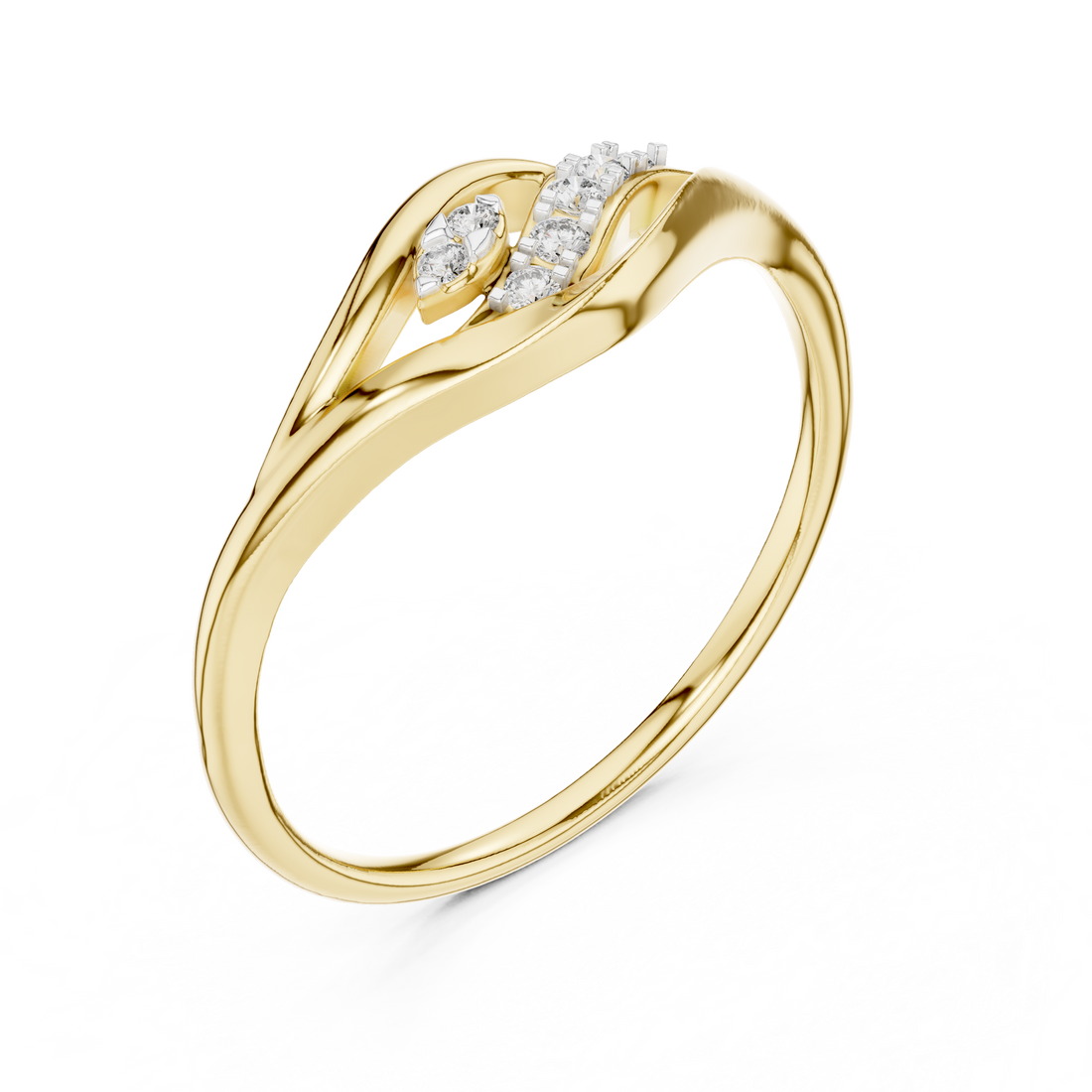 Flowing Harmony Lab-Grown Diamond Ring