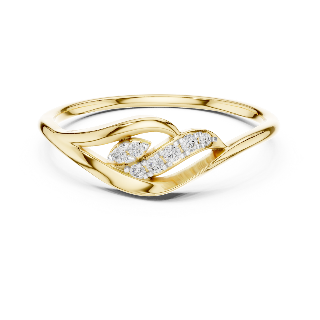 Flowing Harmony Lab-Grown Diamond Ring