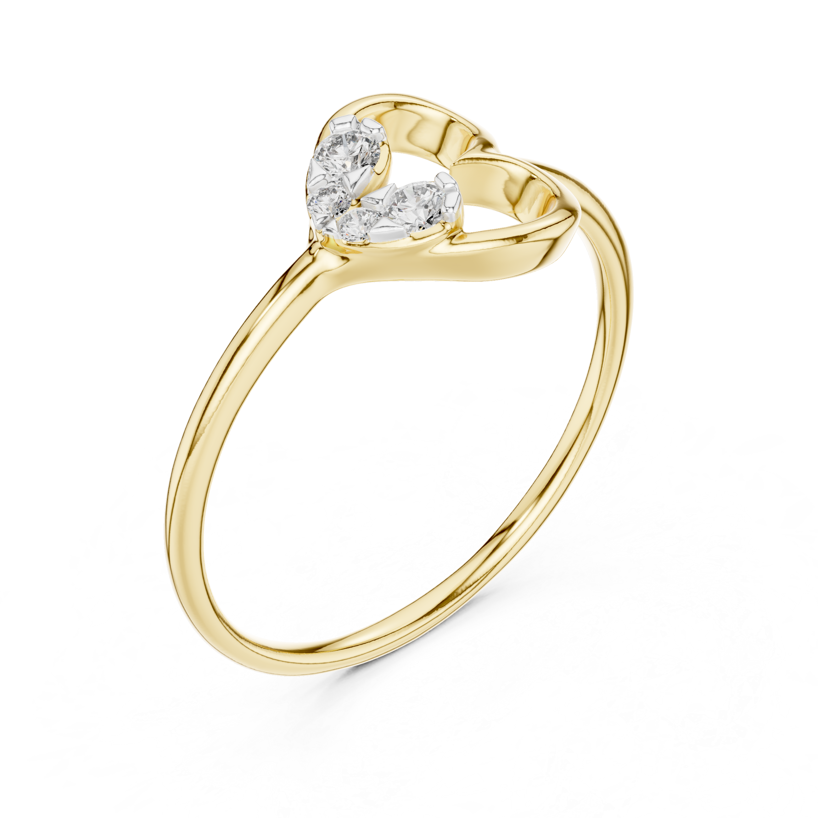 Open Heart Glow Lab-Grown Diamond Ring