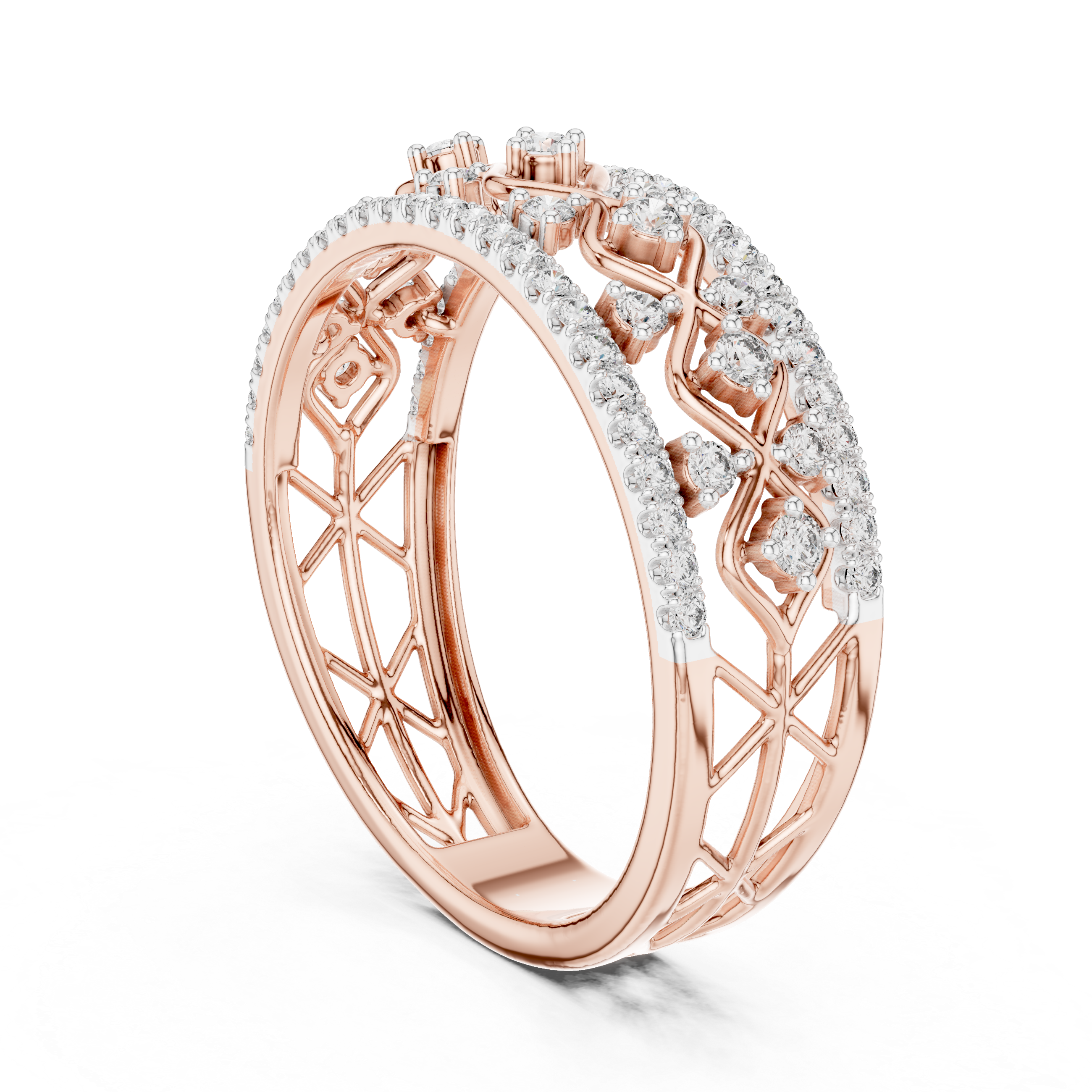 Imperial Lattice Lab-Grown Diamond Ring