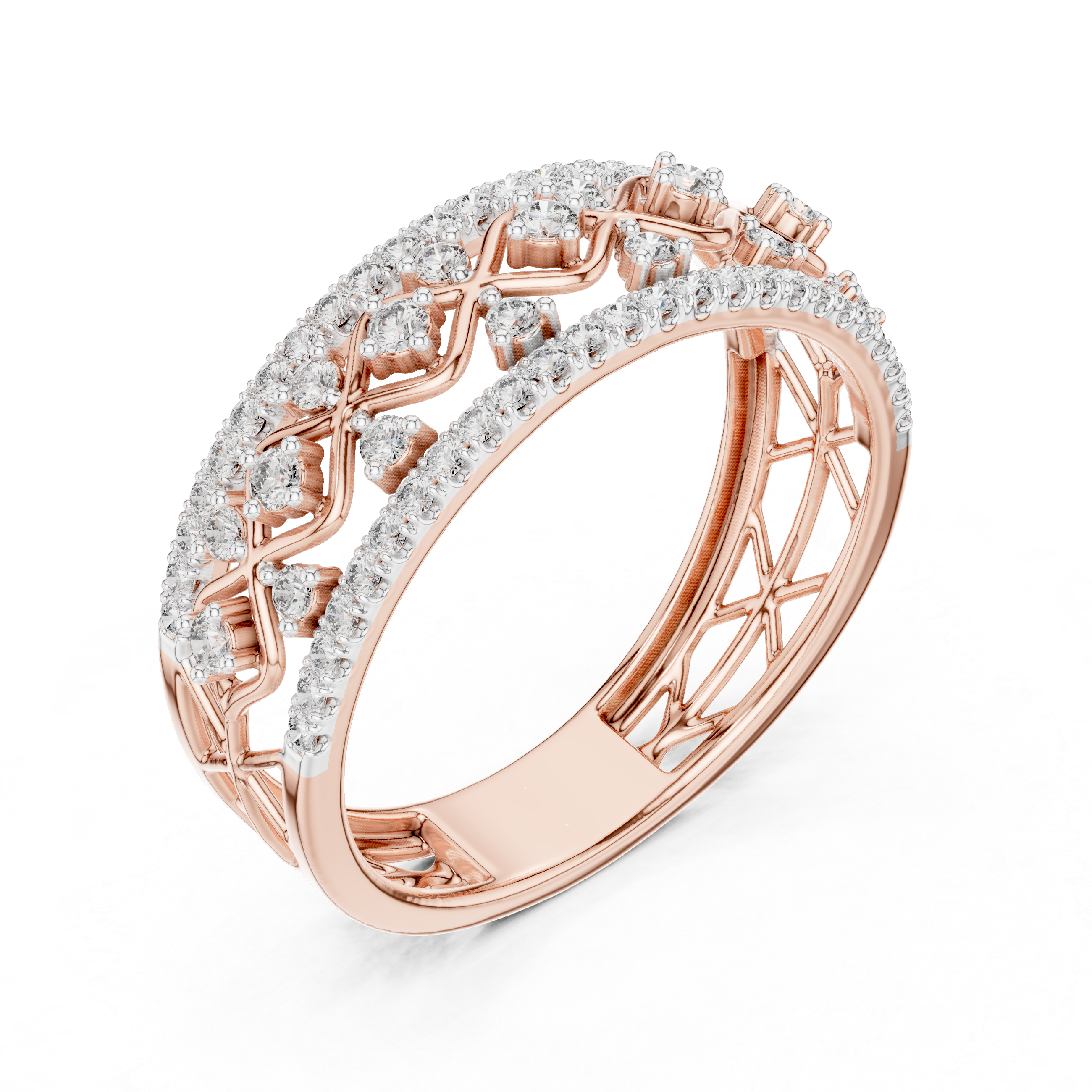 Imperial Lattice Lab-Grown Diamond Ring