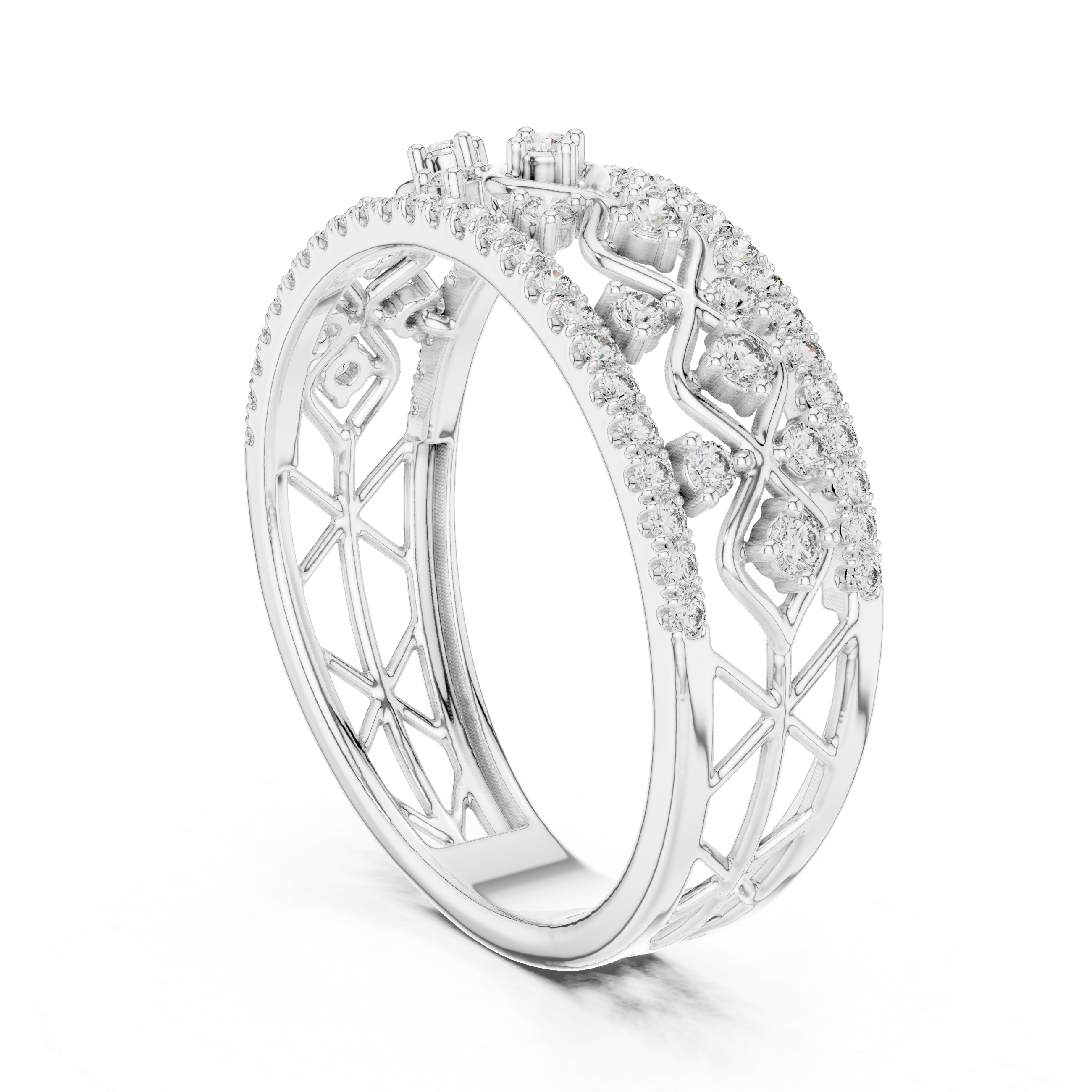 Imperial Lattice Lab-Grown Diamond Ring
