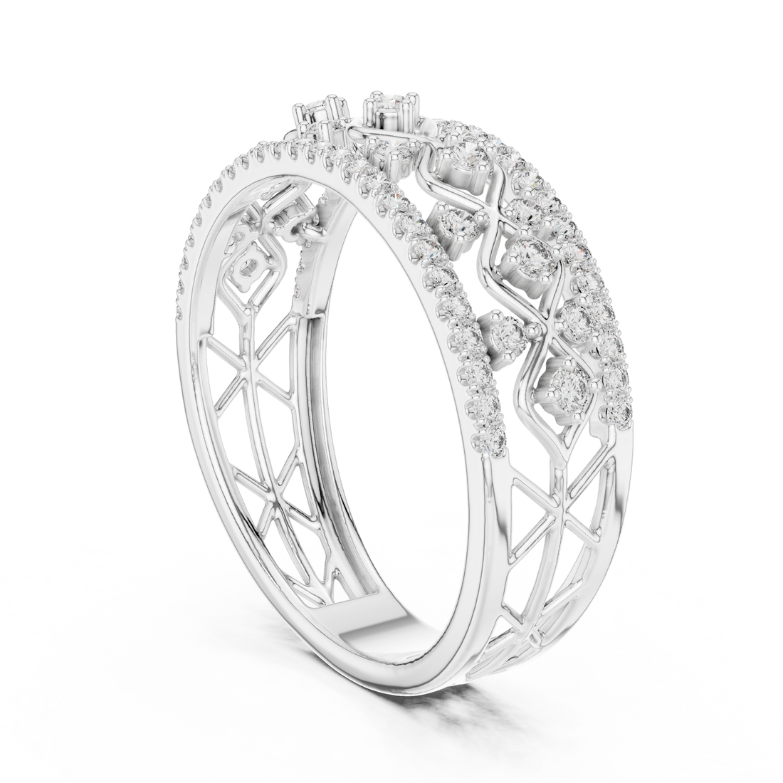 Imperial Lattice Lab-Grown Diamond Ring
