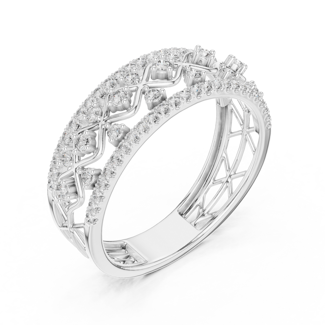 Imperial Lattice Lab-Grown Diamond Ring