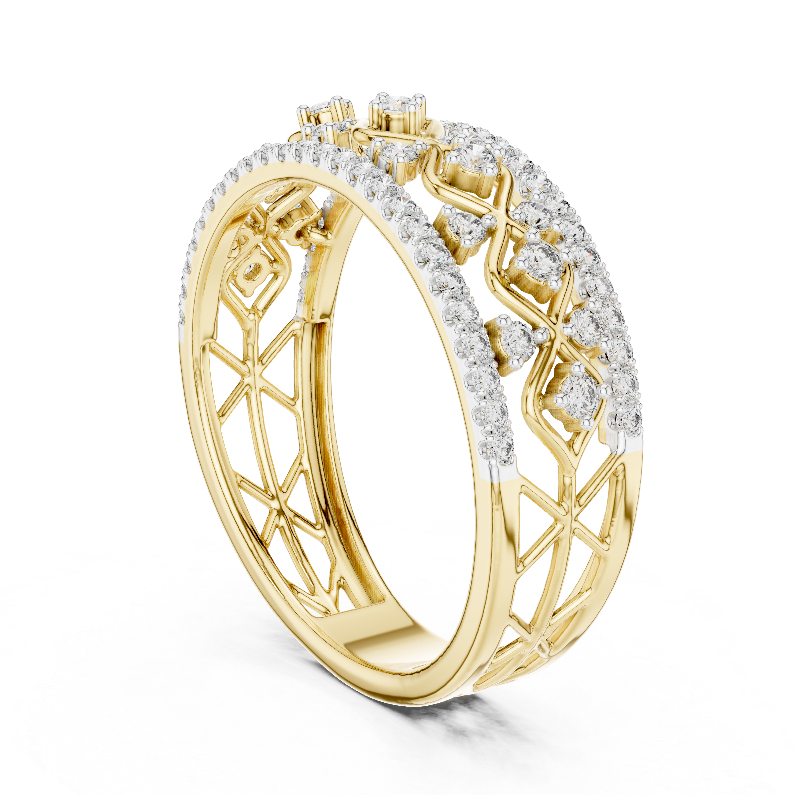 Imperial Lattice Lab-Grown Diamond Ring