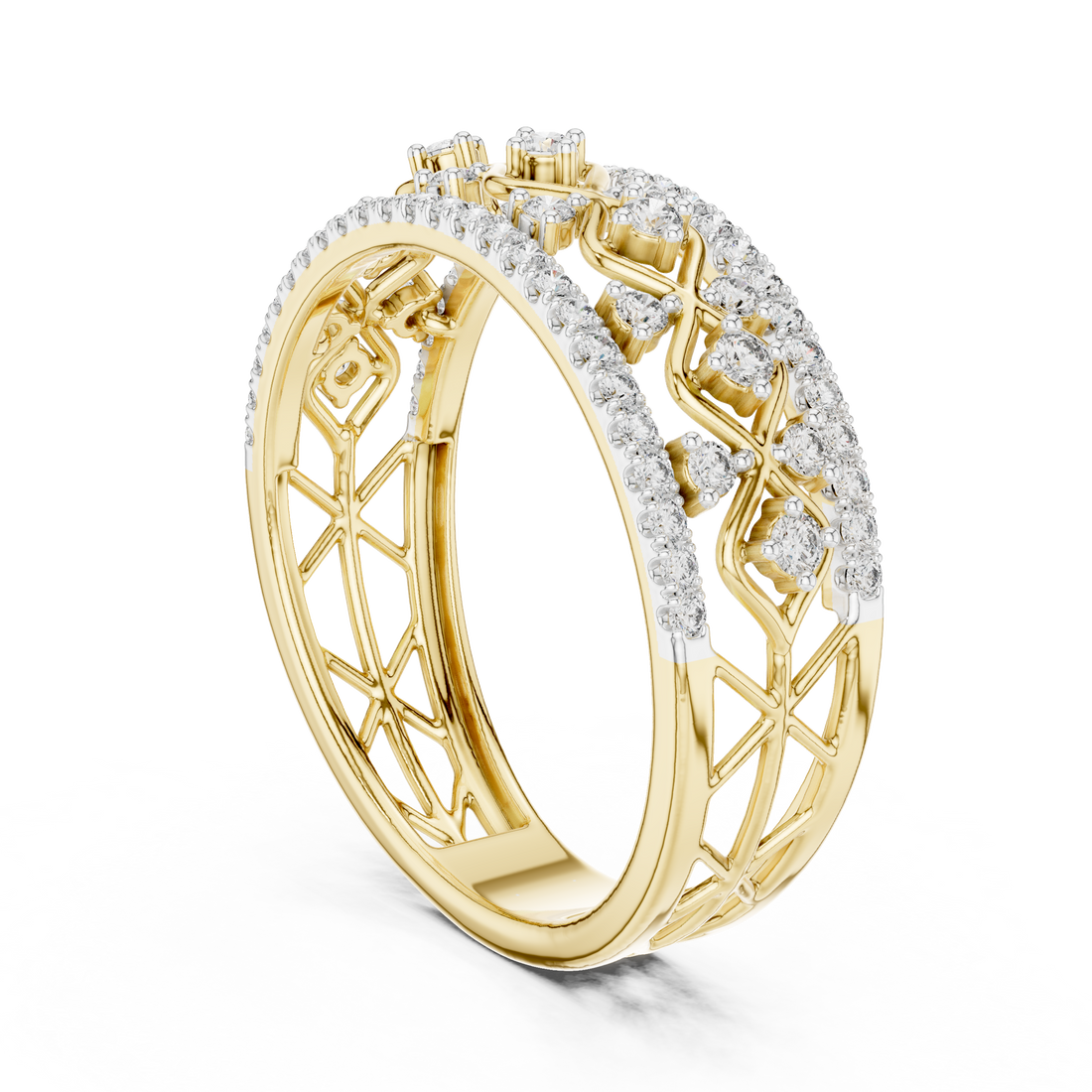 Imperial Lattice Lab-Grown Diamond Ring