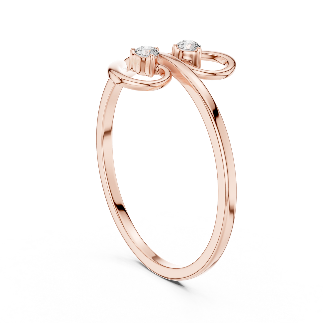 Twist Solitaire Lab-Grown Diamond Ring