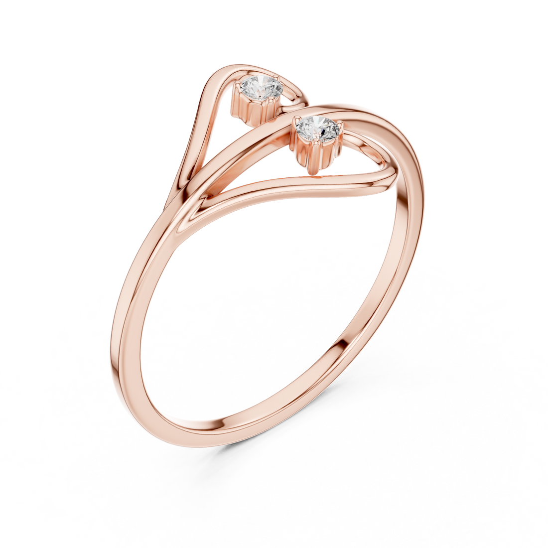 Twist Solitaire Lab-Grown Diamond Ring