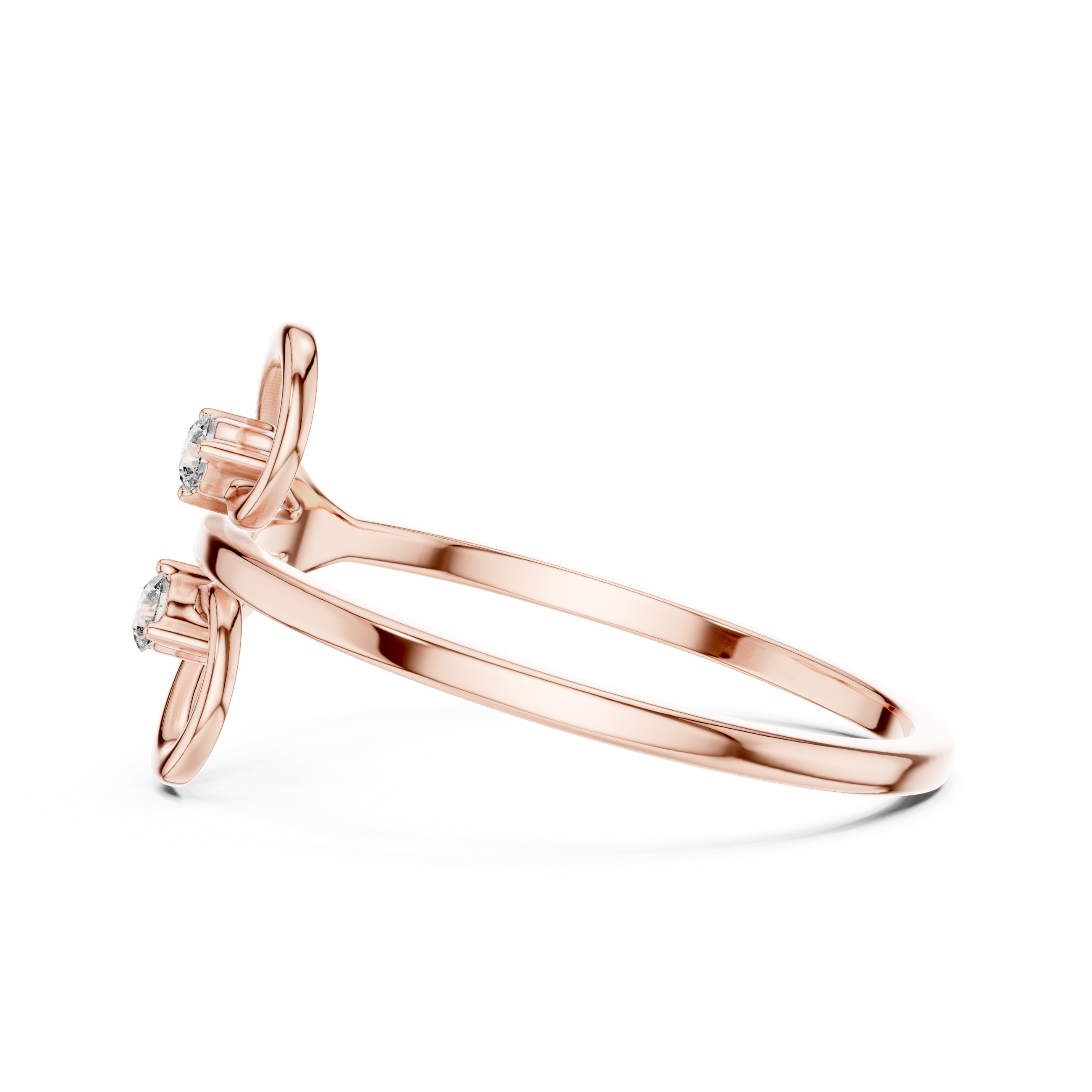 Twist Solitaire Lab-Grown Diamond Ring