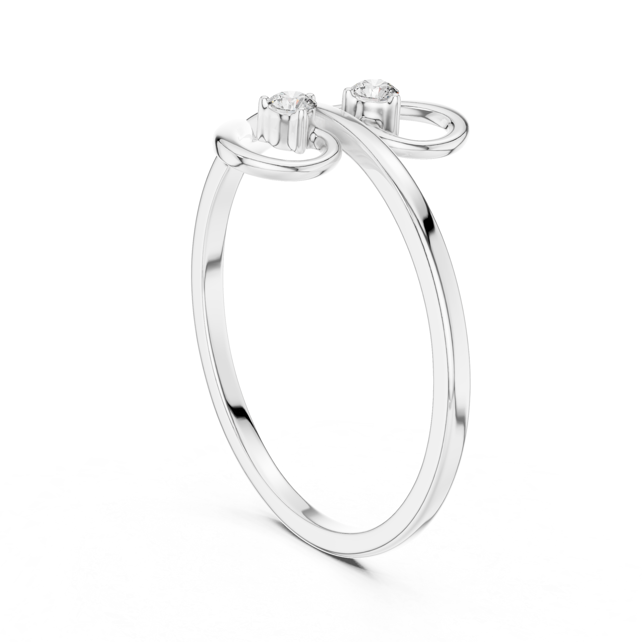 Twist Solitaire Lab-Grown Diamond Ring