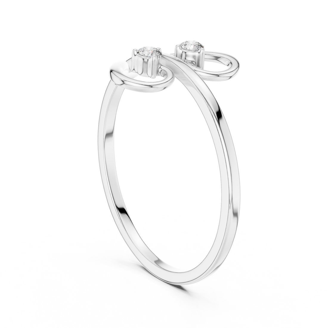 Twist Solitaire Lab-Grown Diamond Ring
