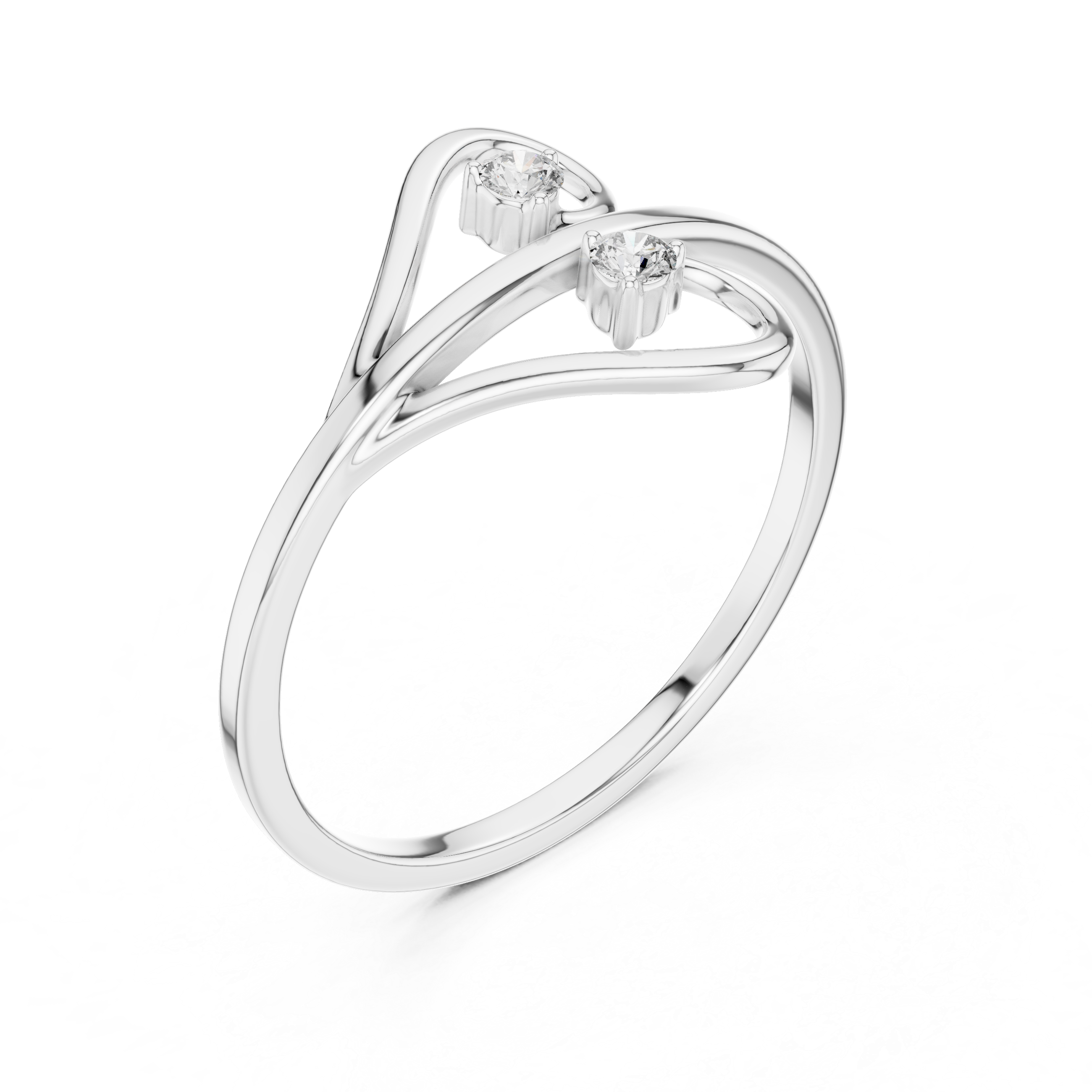Twist Solitaire Lab-Grown Diamond Ring
