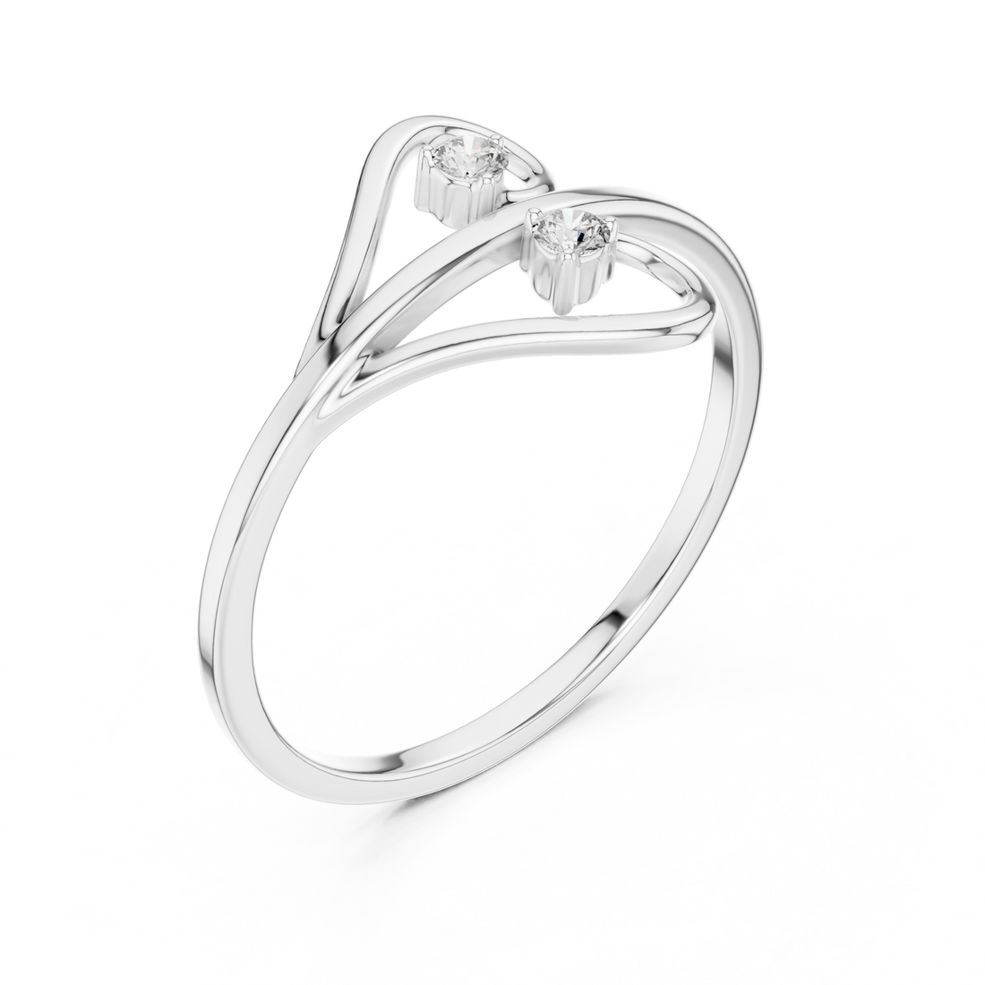 Twist Solitaire Lab-Grown Diamond Ring