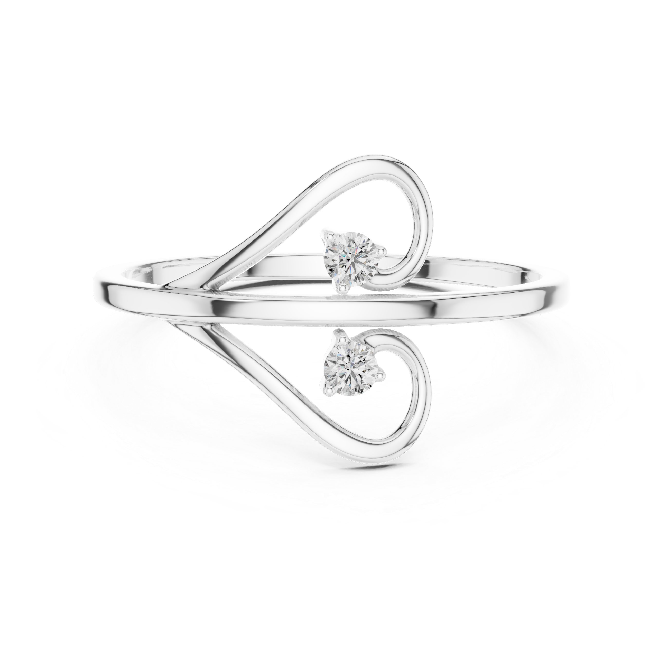 Twist Solitaire Lab-Grown Diamond Ring