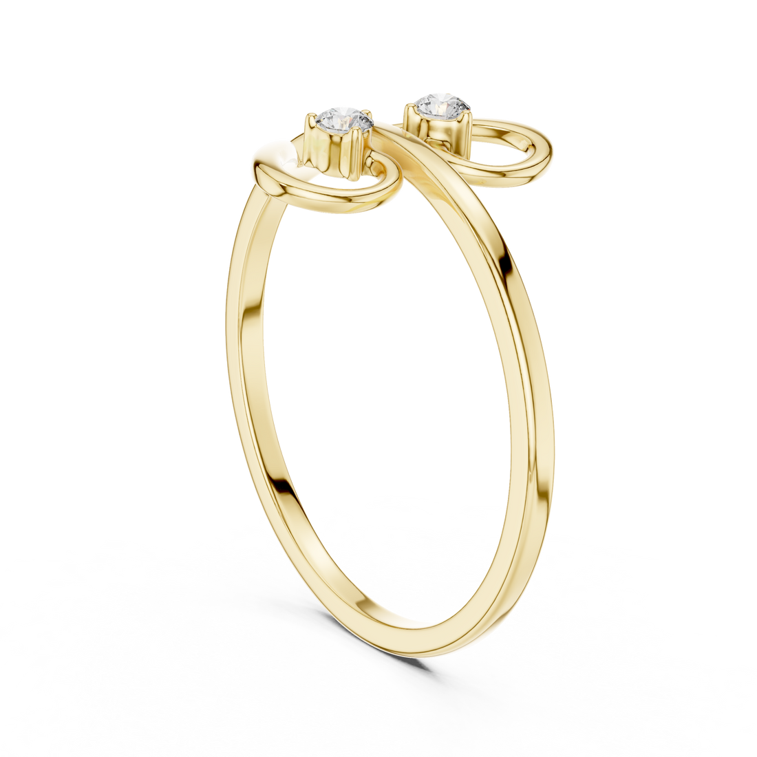 Twist Solitaire Lab-Grown Diamond Ring