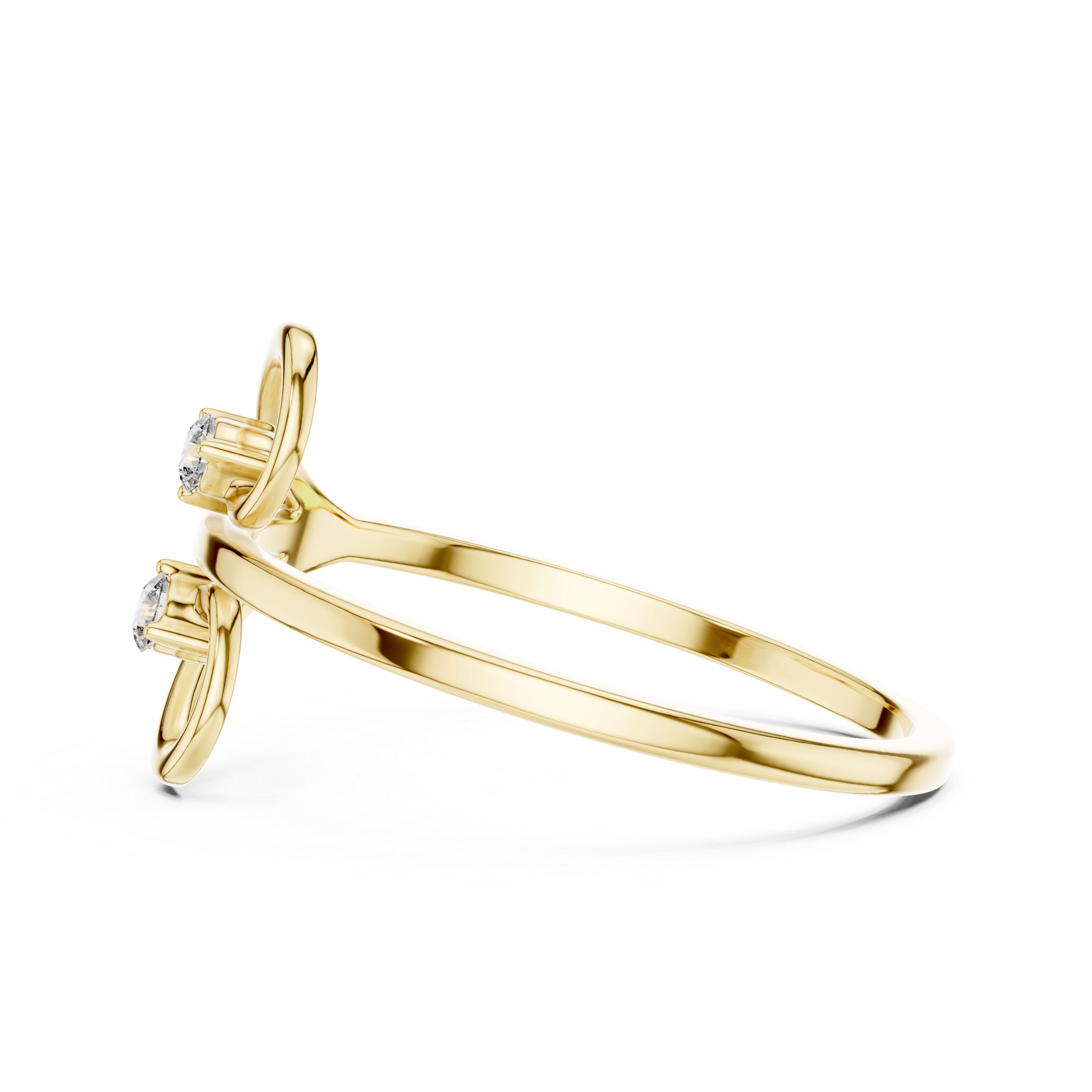 Twist Solitaire Lab-Grown Diamond Ring