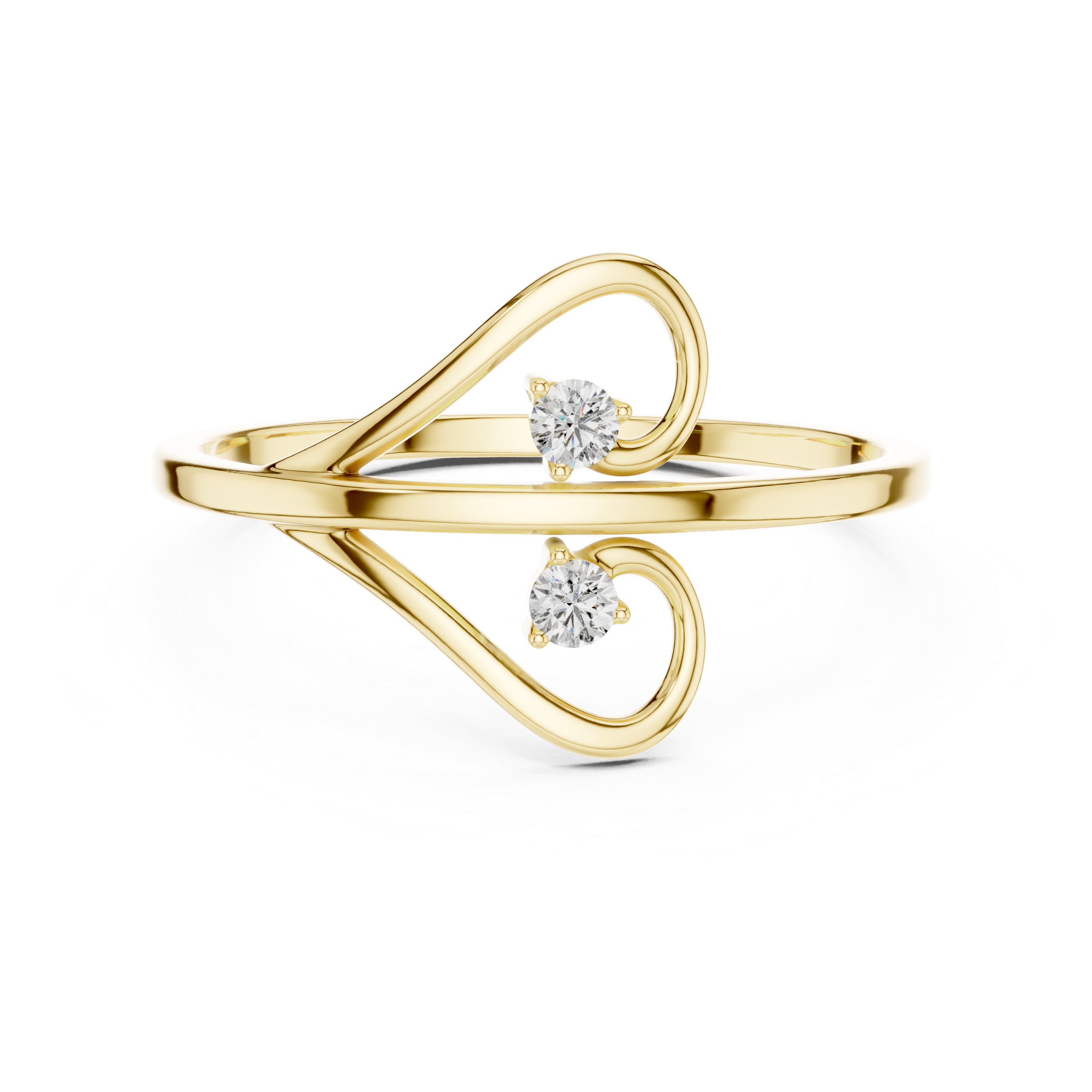 Twist Solitaire Lab-Grown Diamond Ring