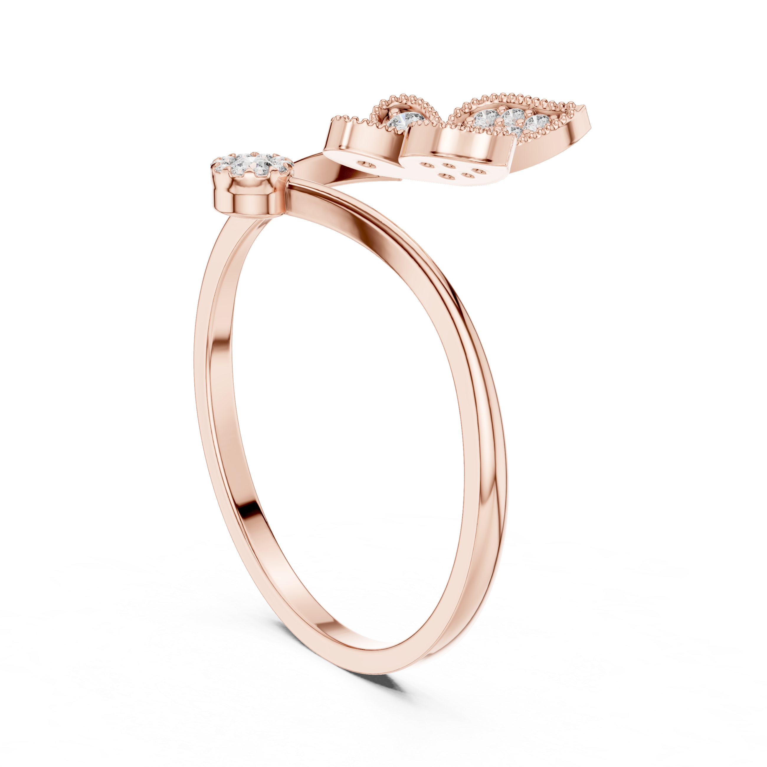 Butterfly Bloom Diamond Ring