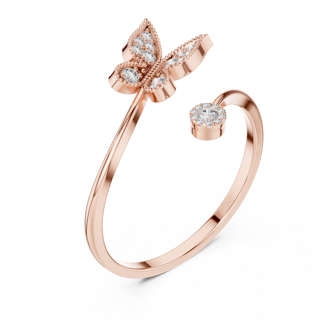 Butterfly Bloom Diamond Ring