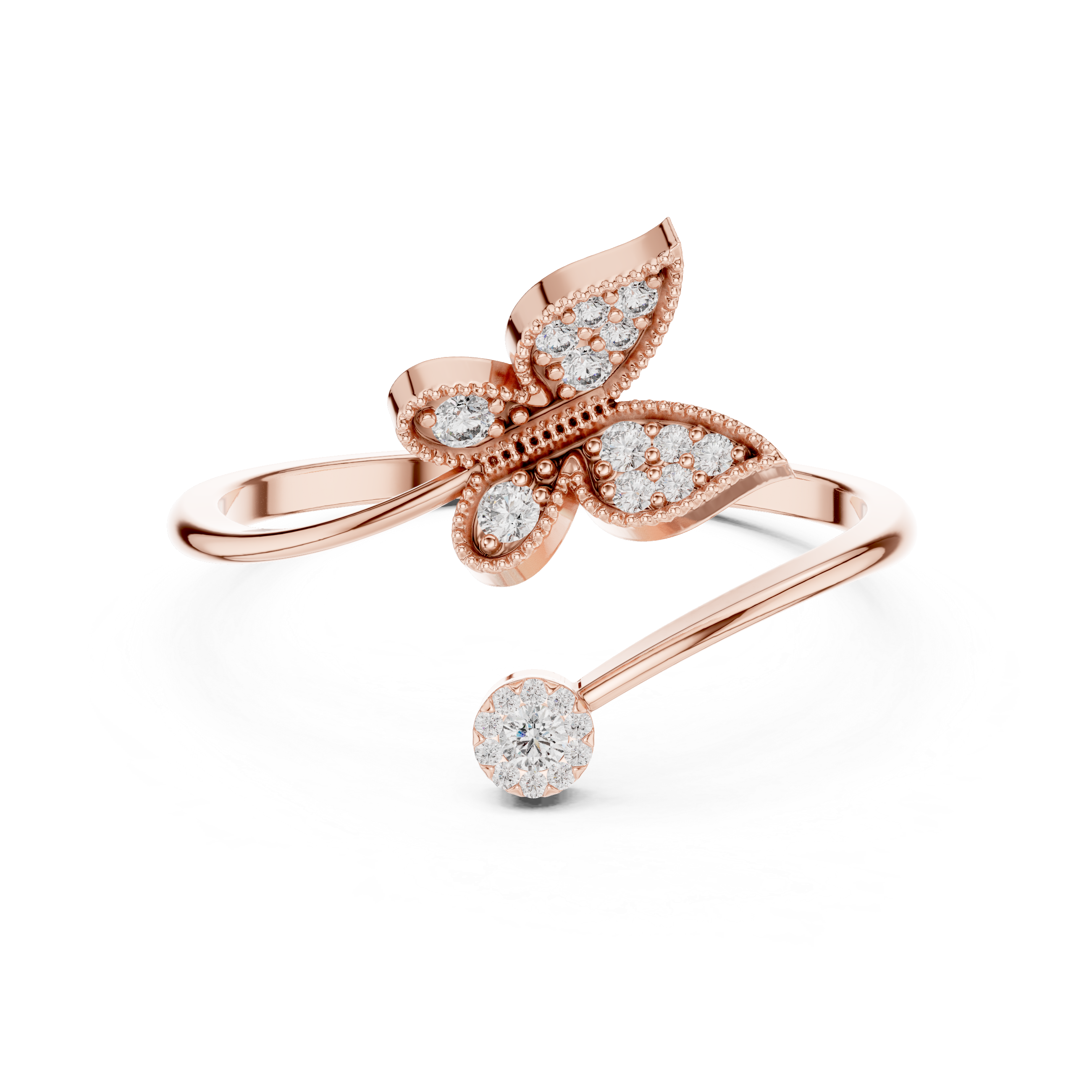 Butterfly Bloom Diamond Ring