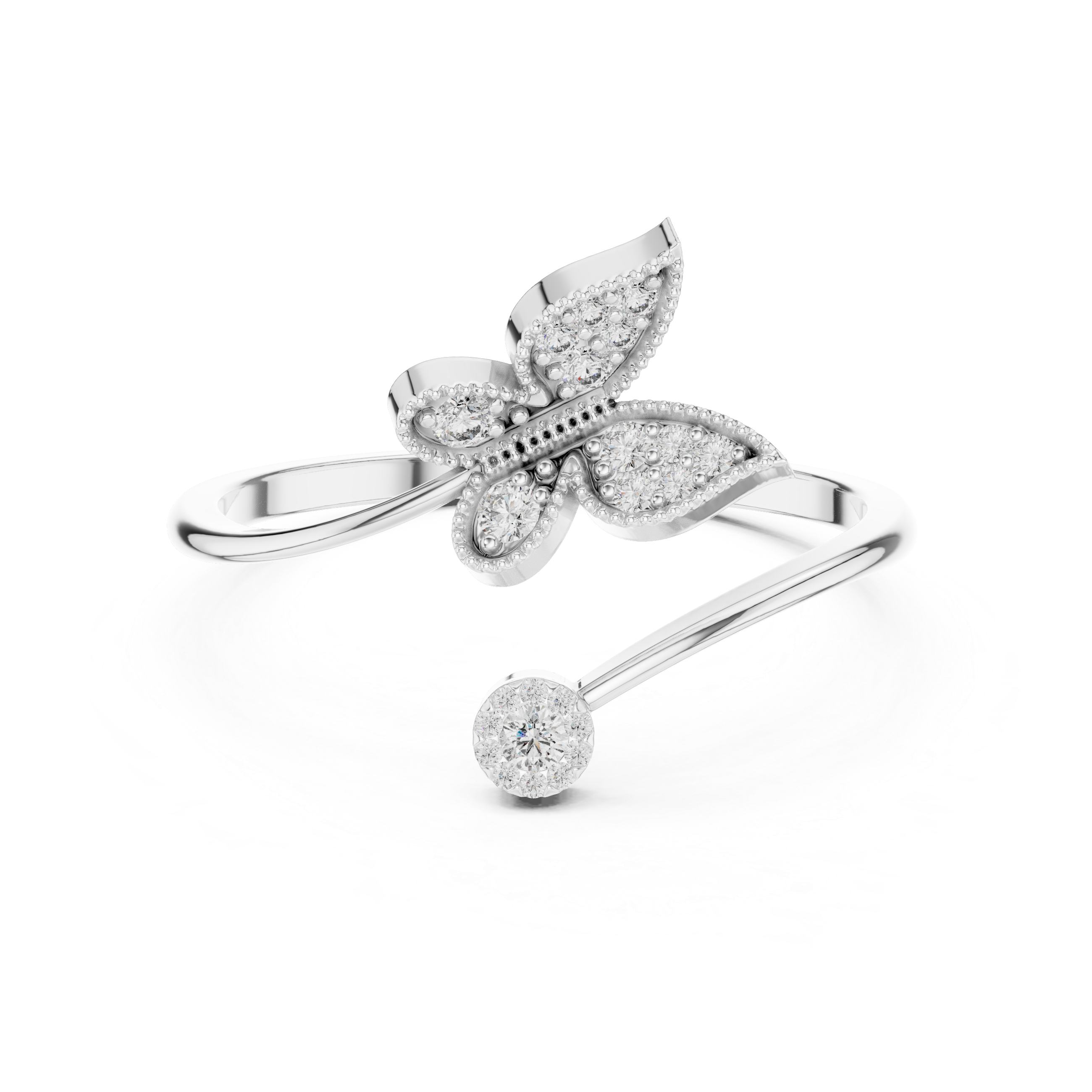 Butterfly Bloom Diamond Ring
