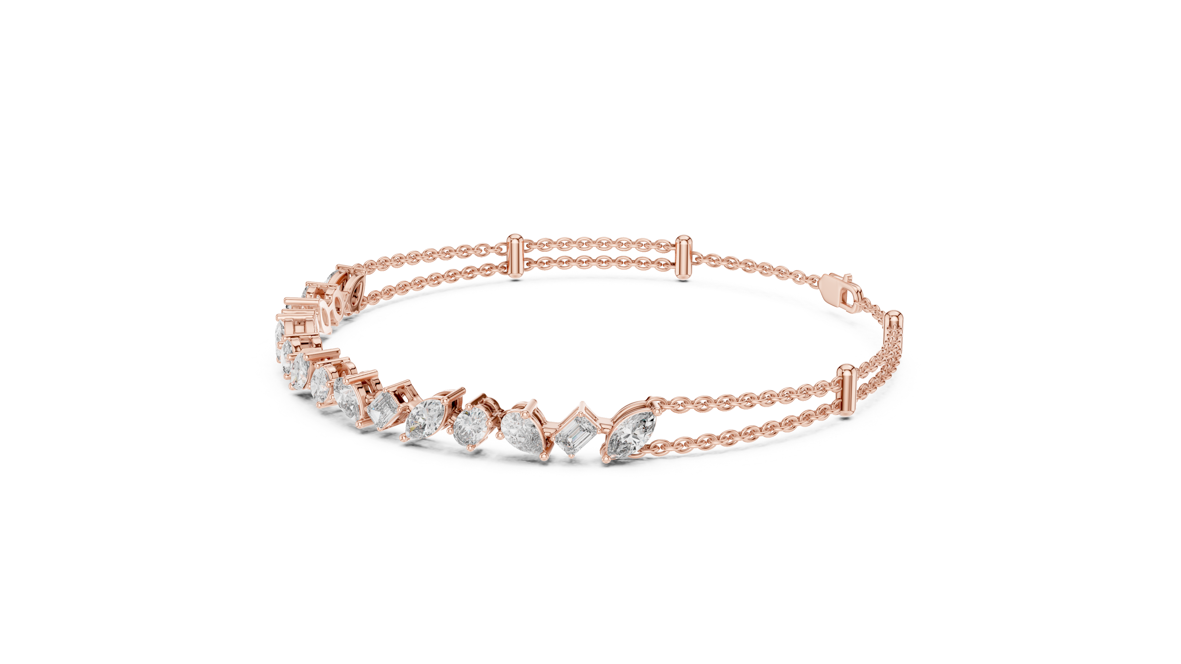 Luminous Harmony Diamond Chain Bracelet
