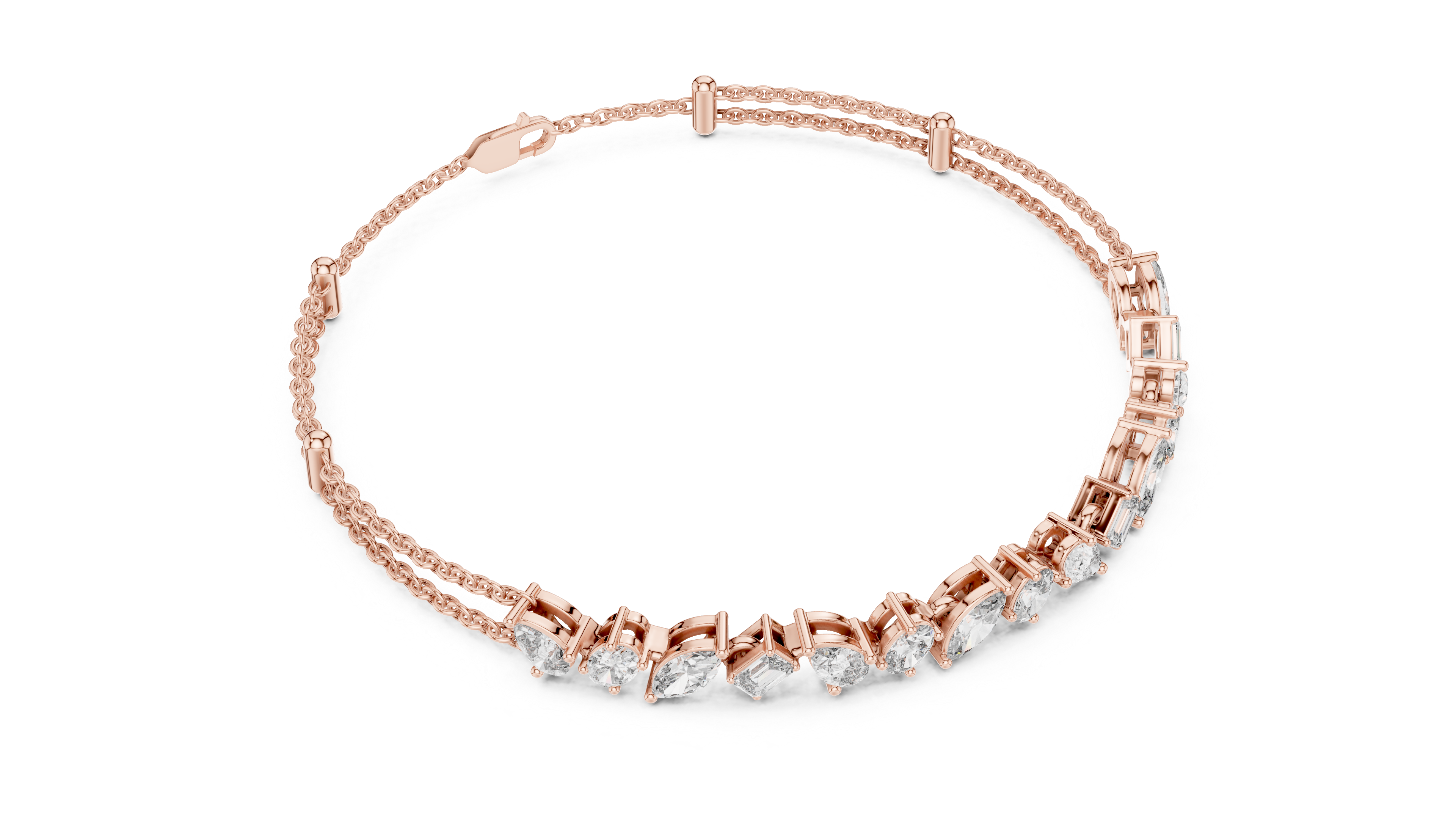 Luminous Harmony Diamond Chain Bracelet
