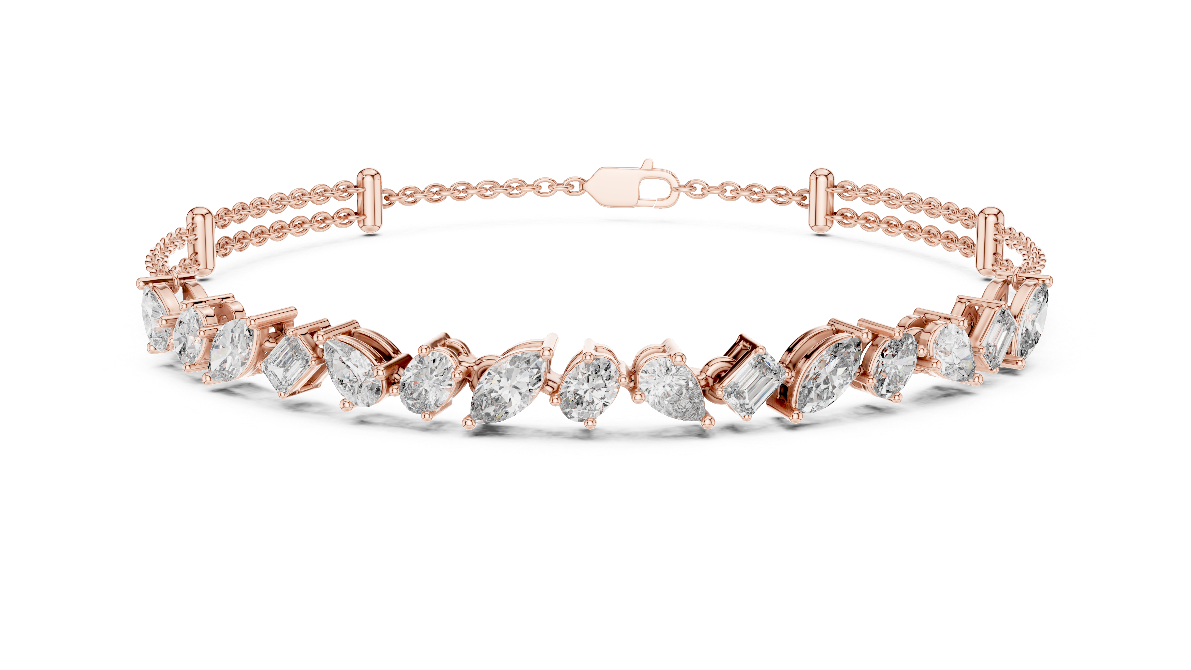 Luminous Harmony Diamond Chain Bracelet