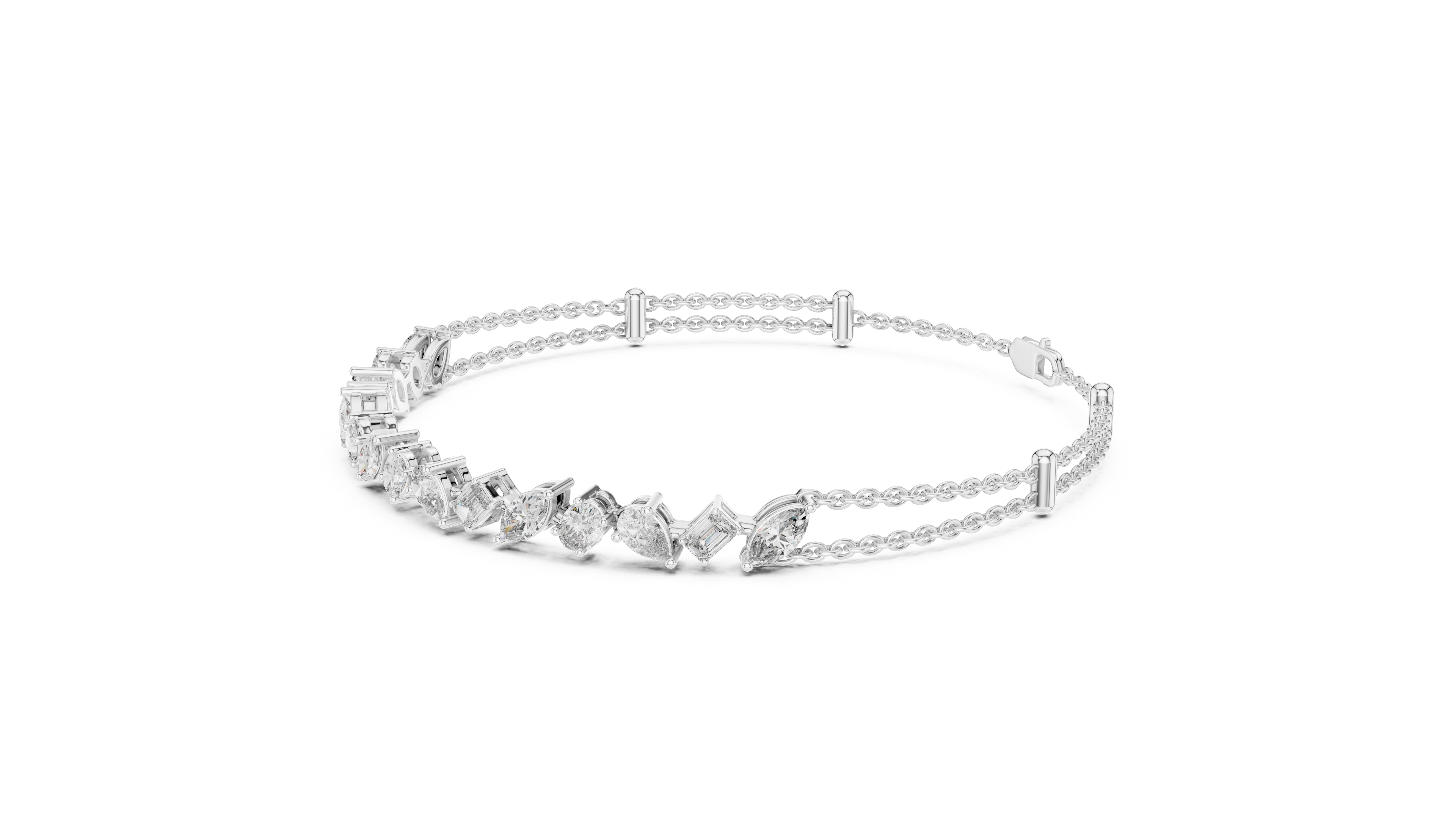 Luminous Harmony Diamond Chain Bracelet