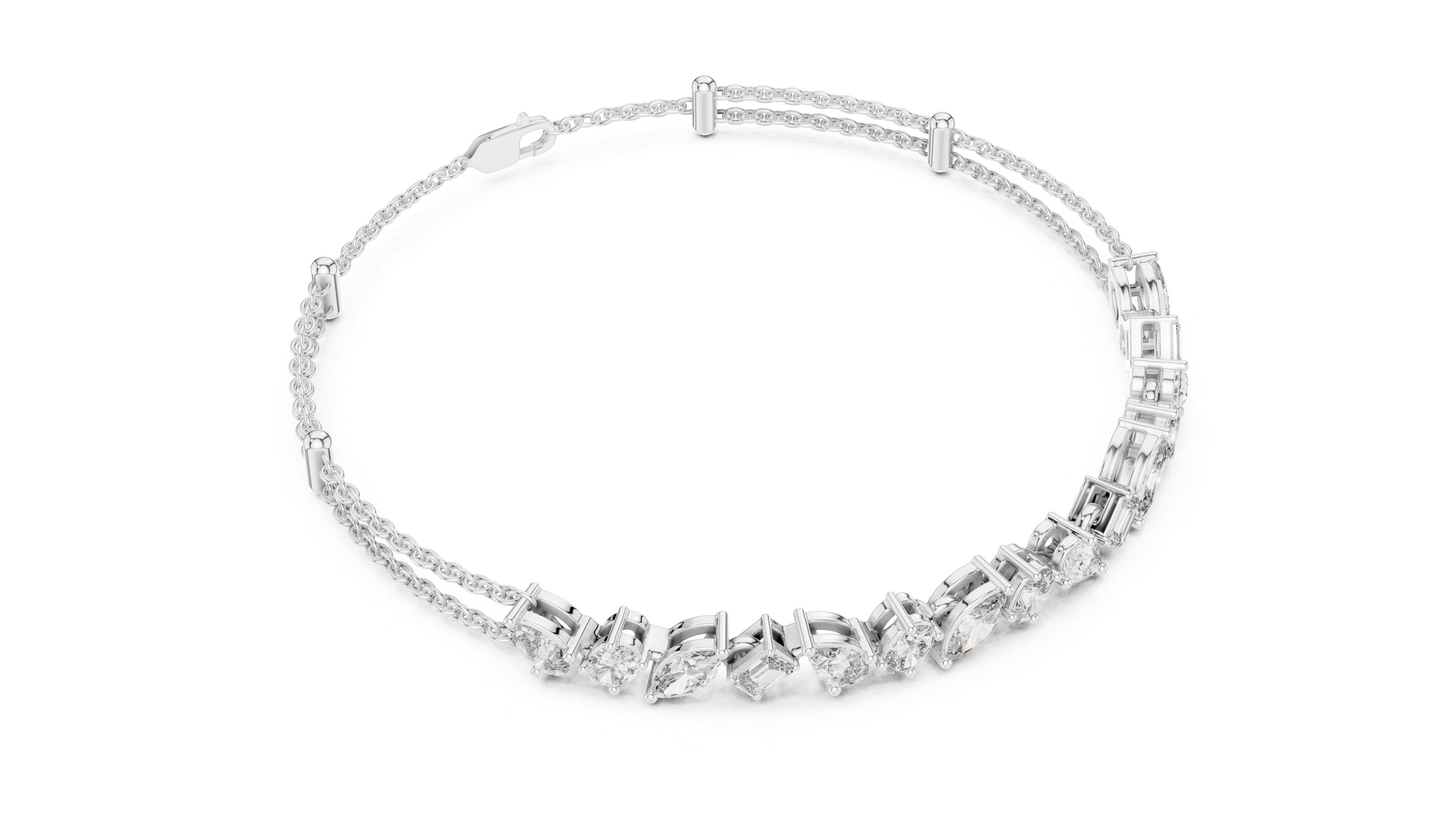 Luminous Harmony Diamond Chain Bracelet