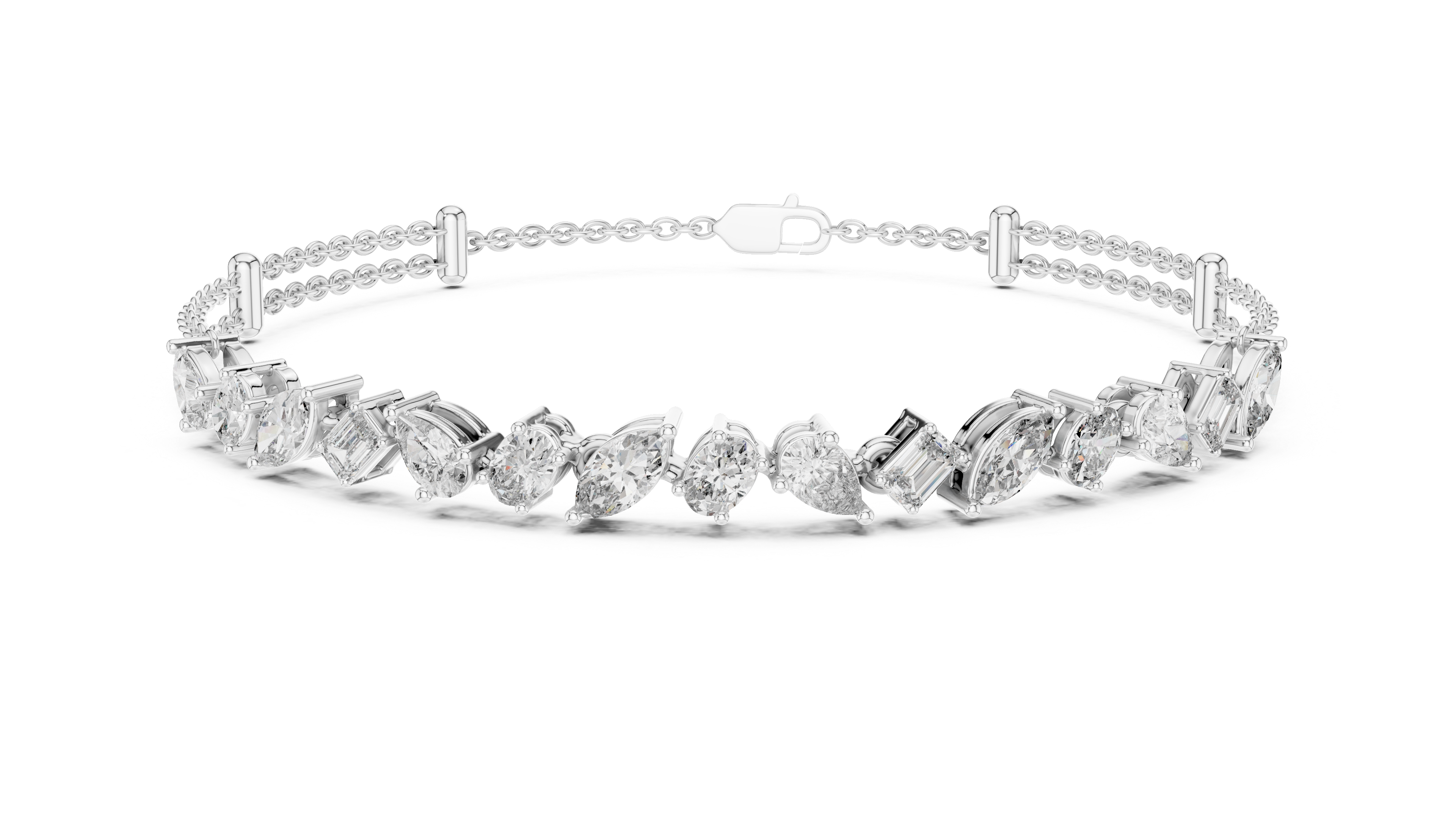 Luminous Harmony Diamond Chain Bracelet