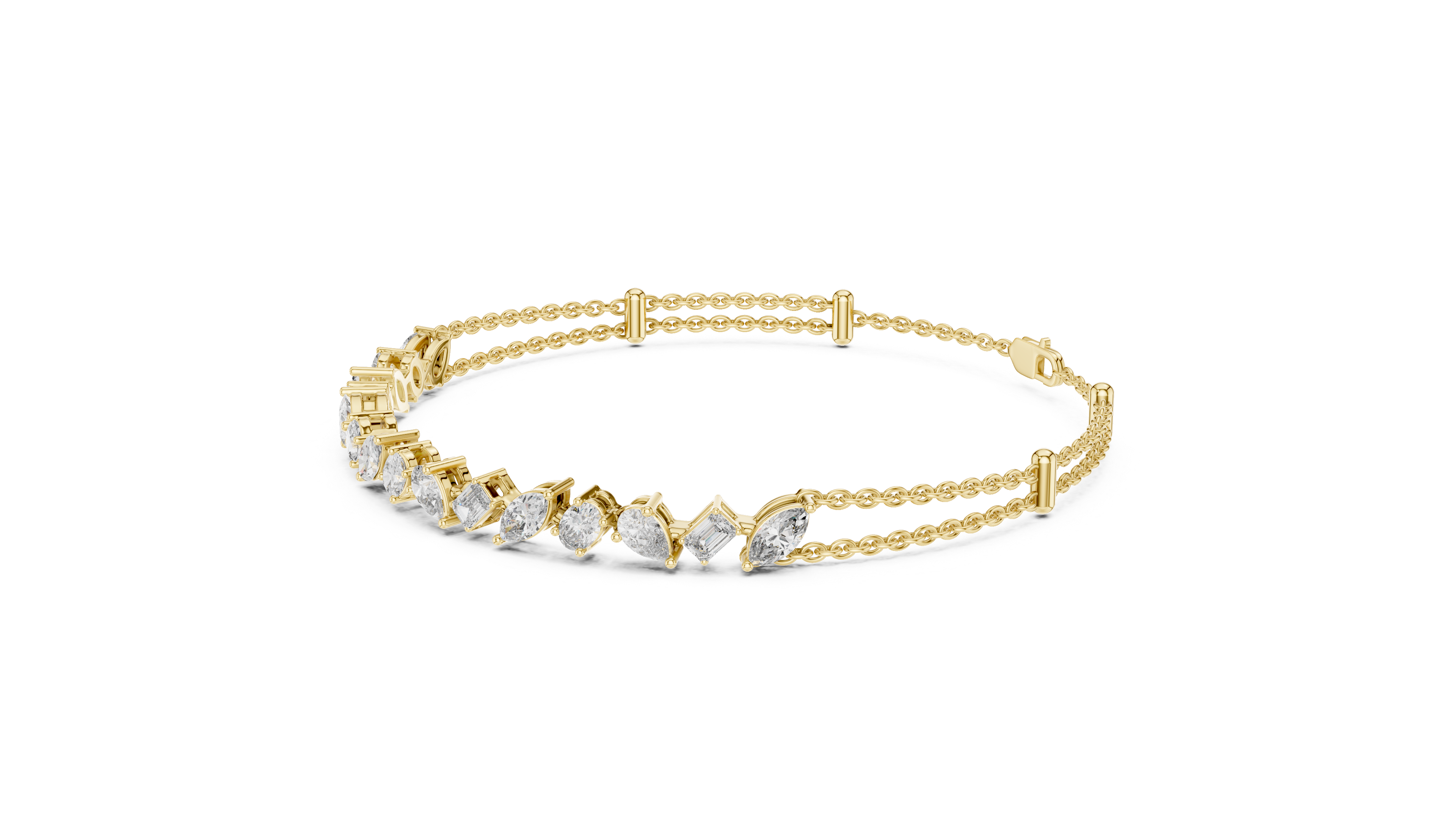 Luminous Harmony Diamond Chain Bracelet