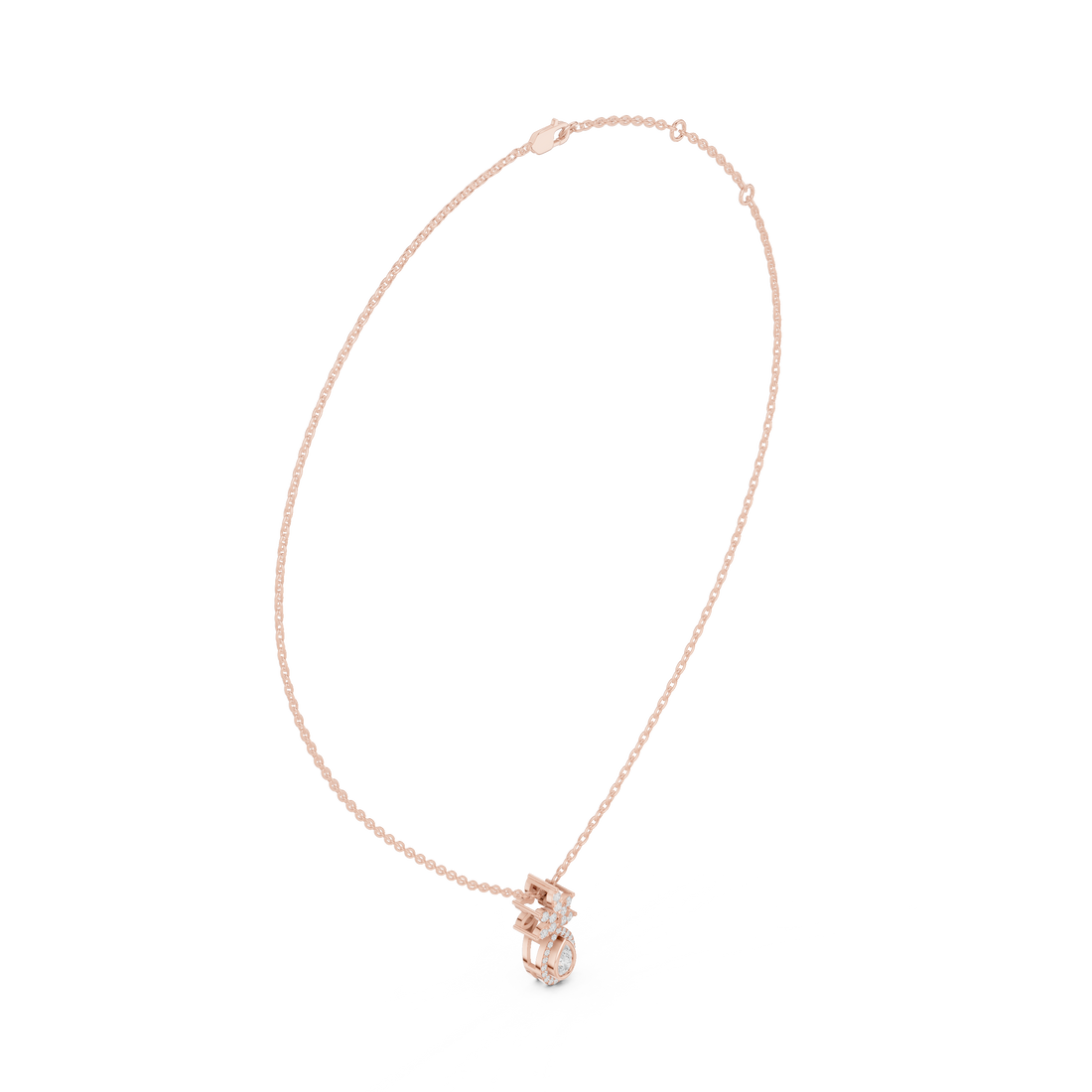 Pear Halo Lab-Grown Diamond Pendant