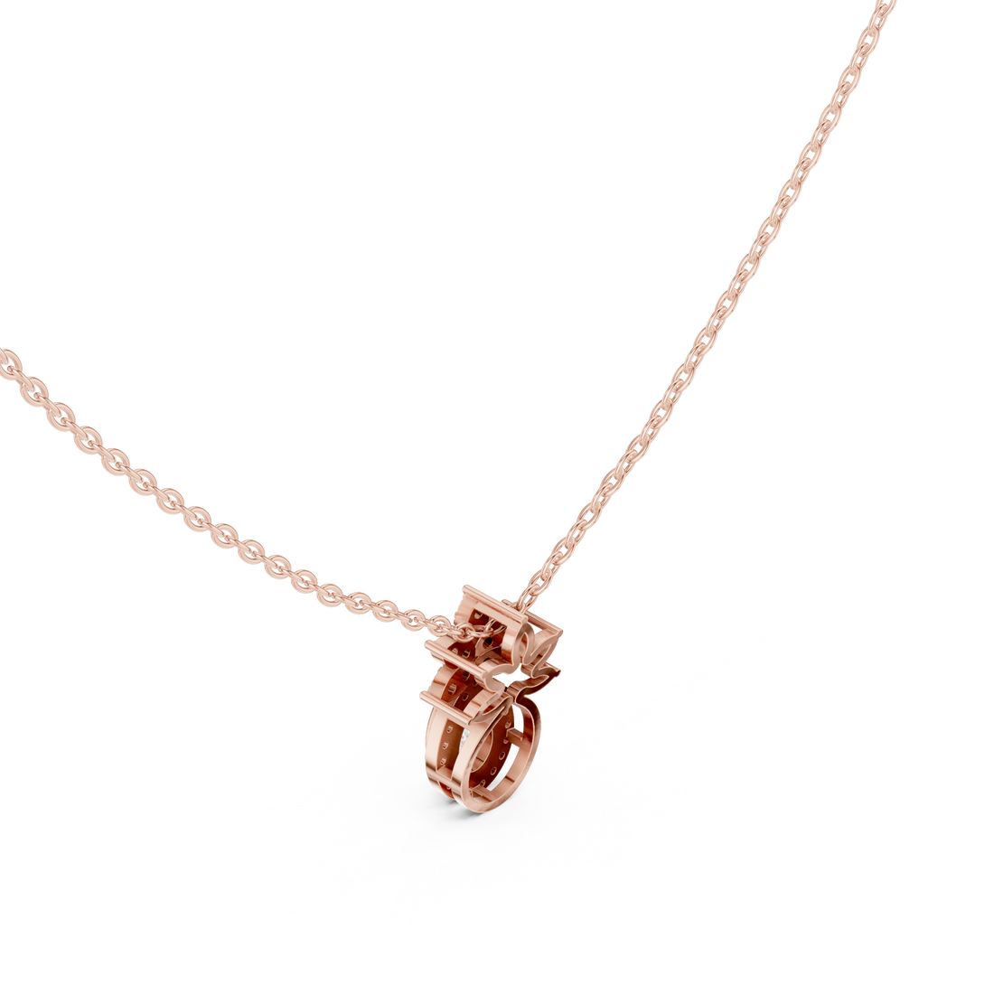 Pear Halo Lab-Grown Diamond Pendant