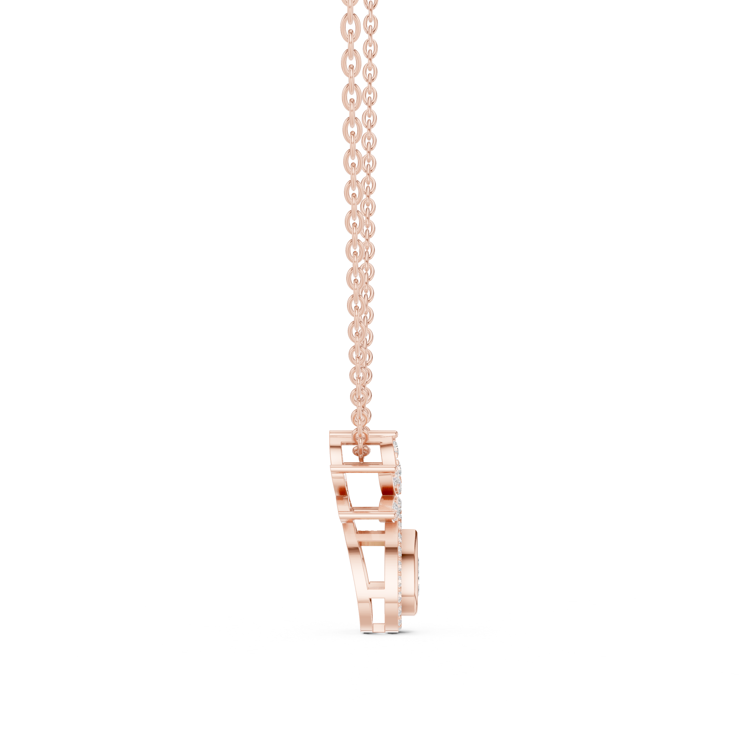 Pear Halo Lab-Grown Diamond Pendant