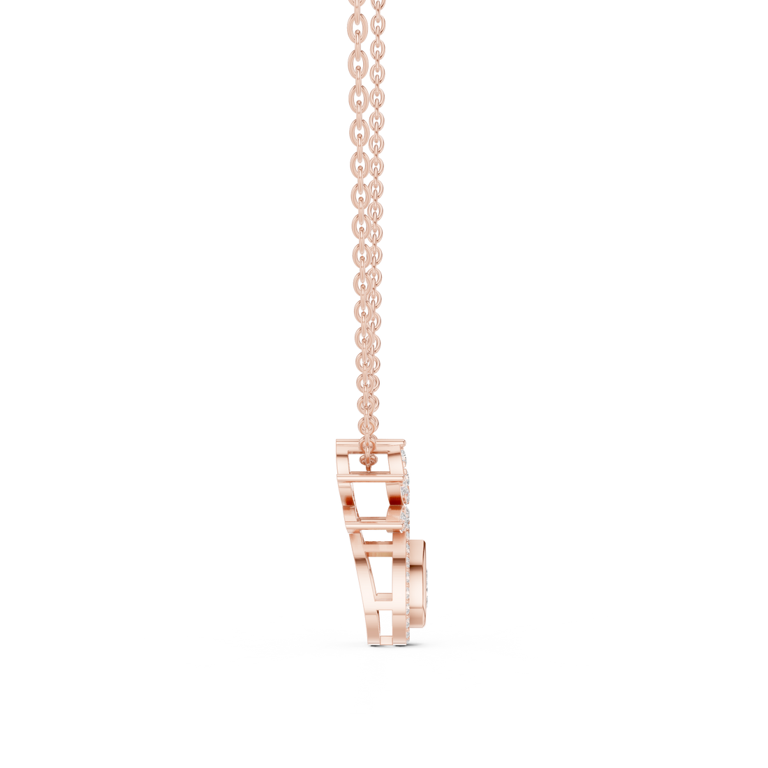 Pear Halo Lab-Grown Diamond Pendant