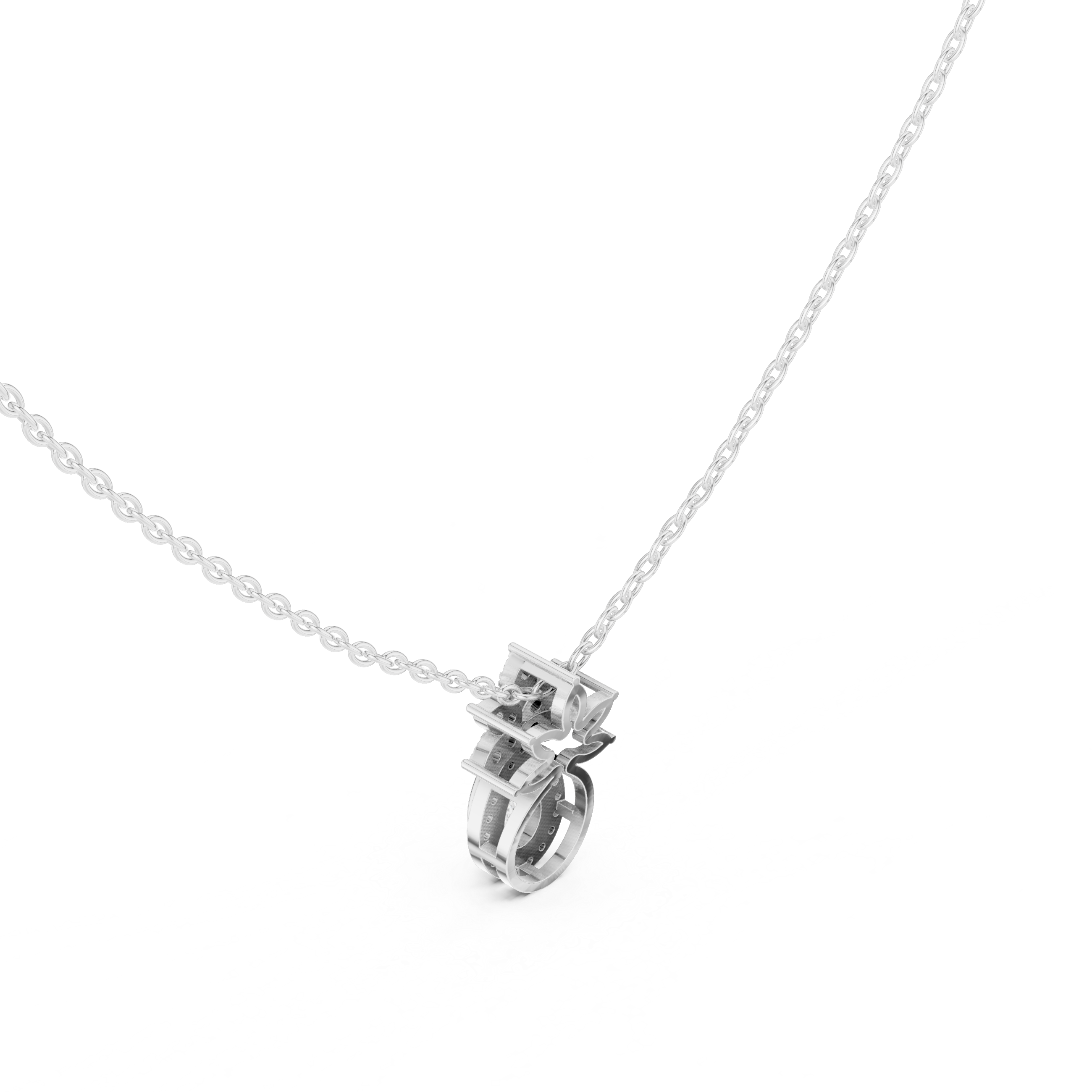 Pear Halo Lab-Grown Diamond Pendant