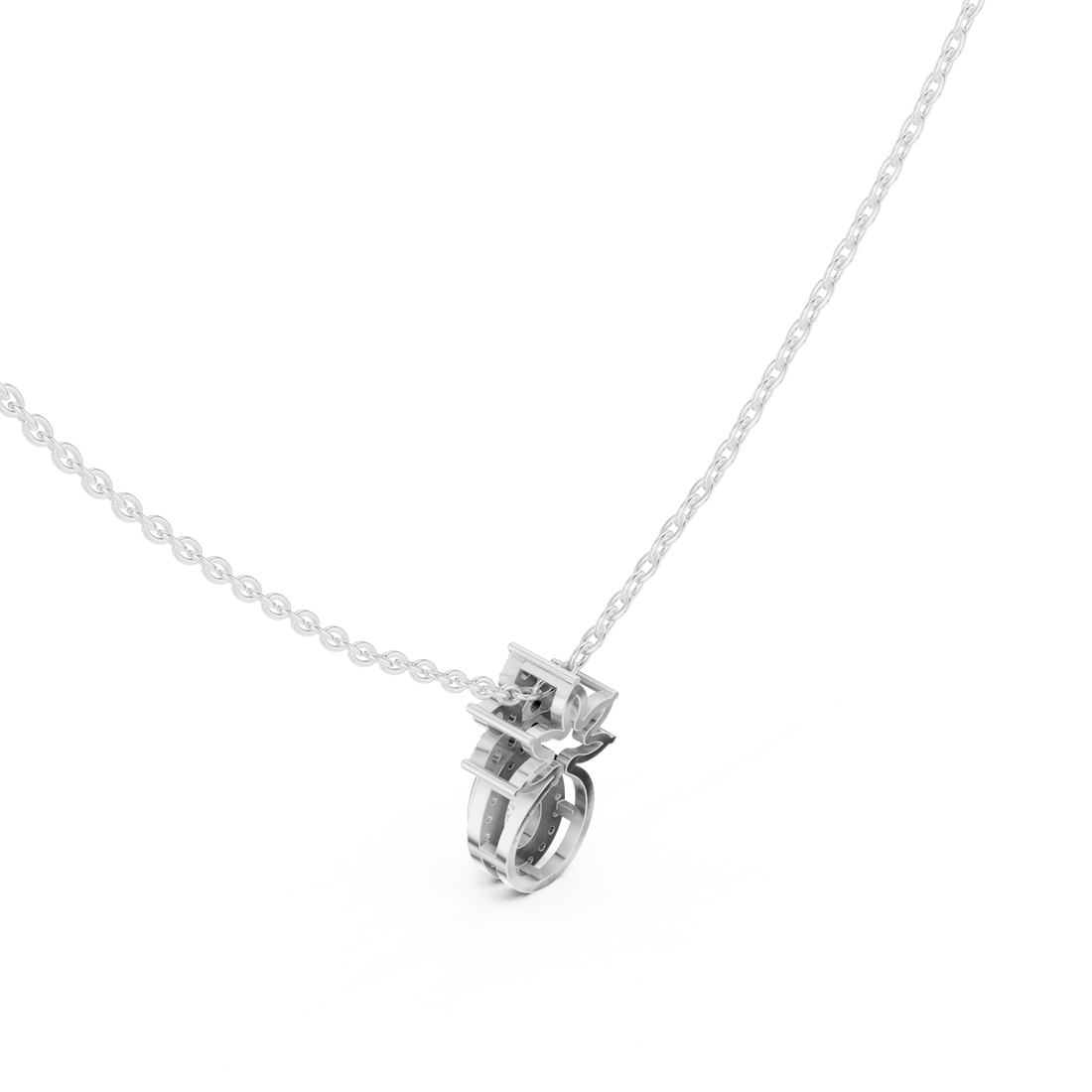 Pear Halo Lab-Grown Diamond Pendant