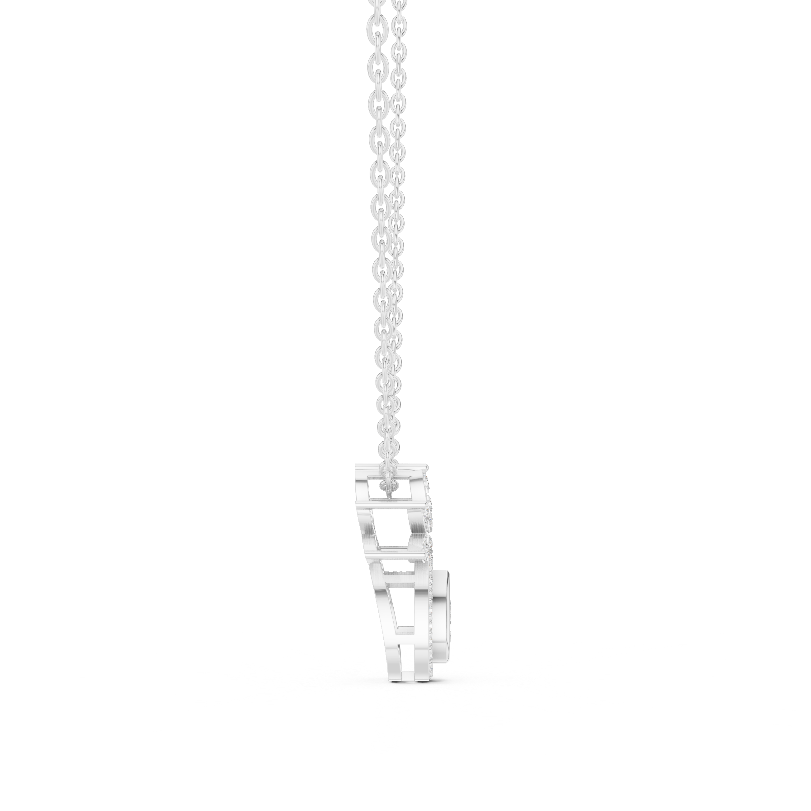 Pear Halo Lab-Grown Diamond Pendant