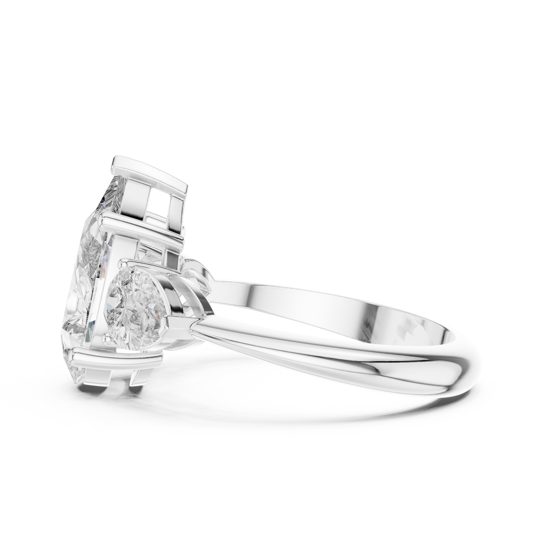 Pear Three-Stone Lab-Grown Diamond Ring