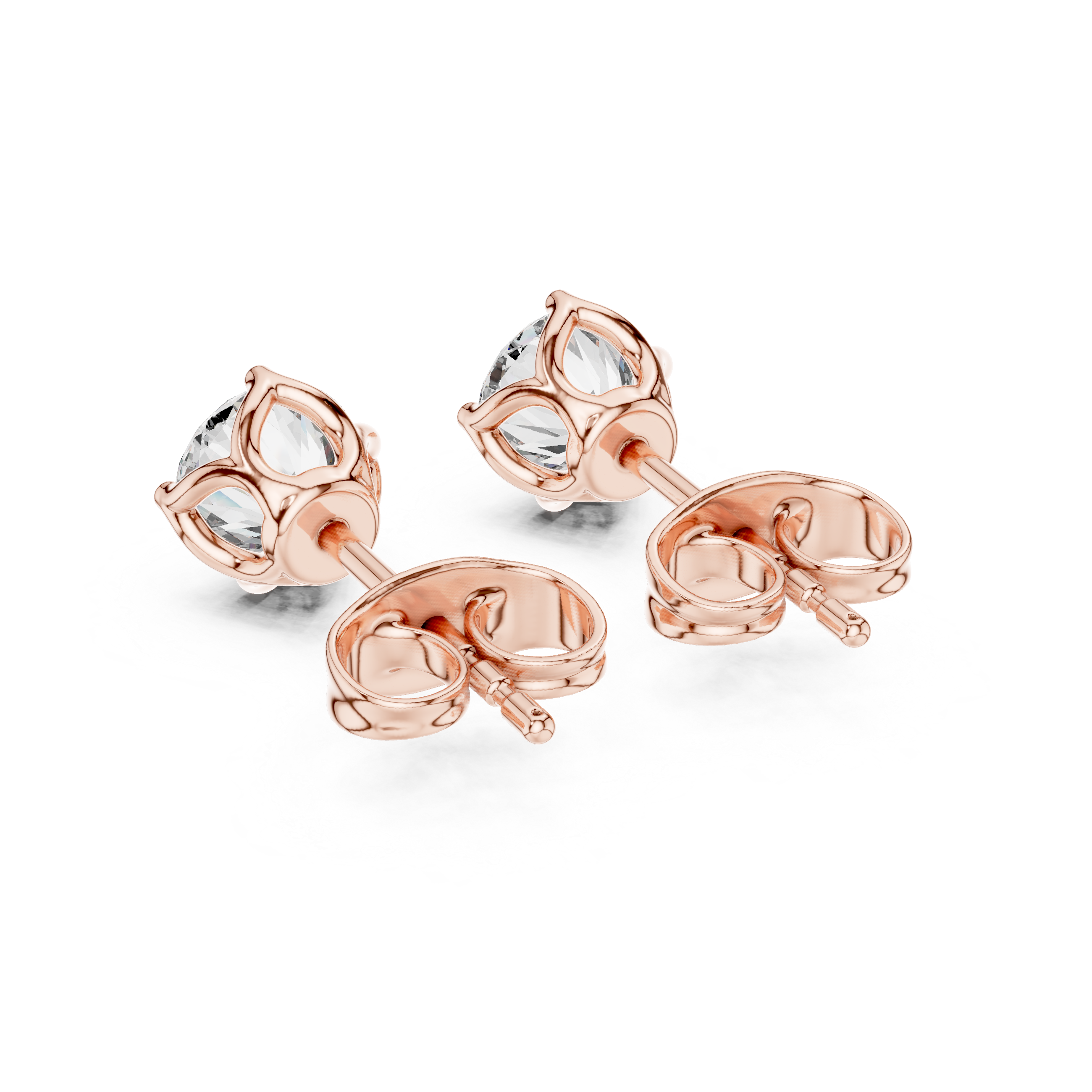 Classic Solitaire Lab-Grown Diamond Stud Earrings