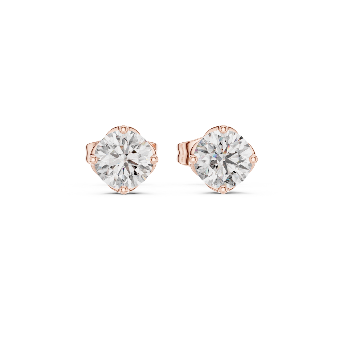 Classic Solitaire Lab-Grown Diamond Stud Earrings