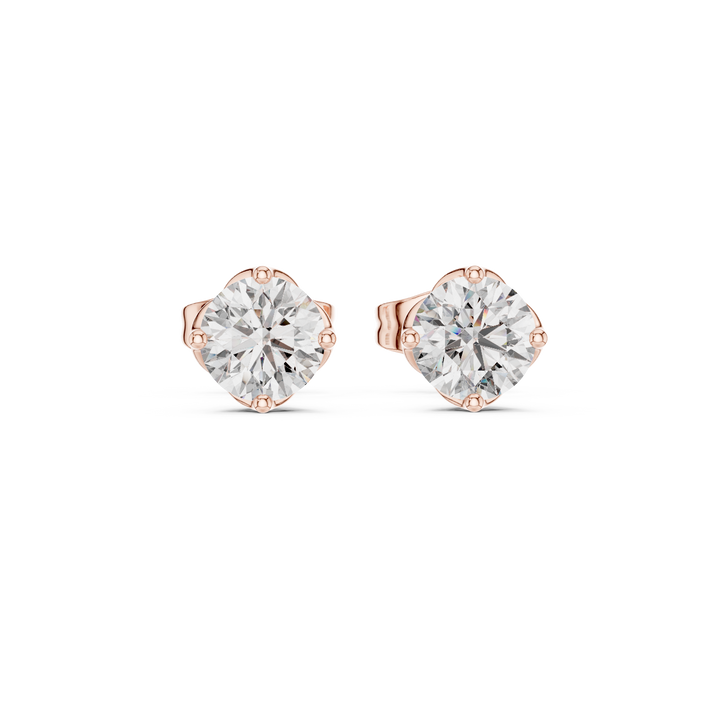 Classic Solitaire Lab-Grown Diamond Stud Earrings