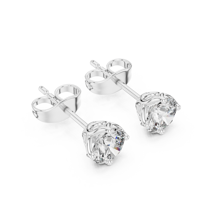 Classic Solitaire Lab-Grown Diamond Stud Earrings