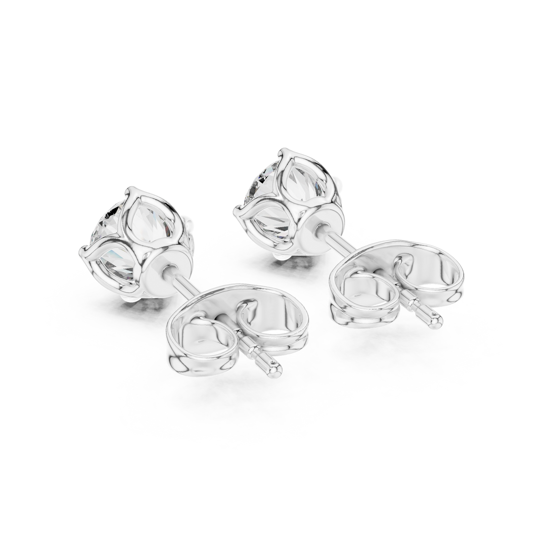 Classic Solitaire Lab-Grown Diamond Stud Earrings