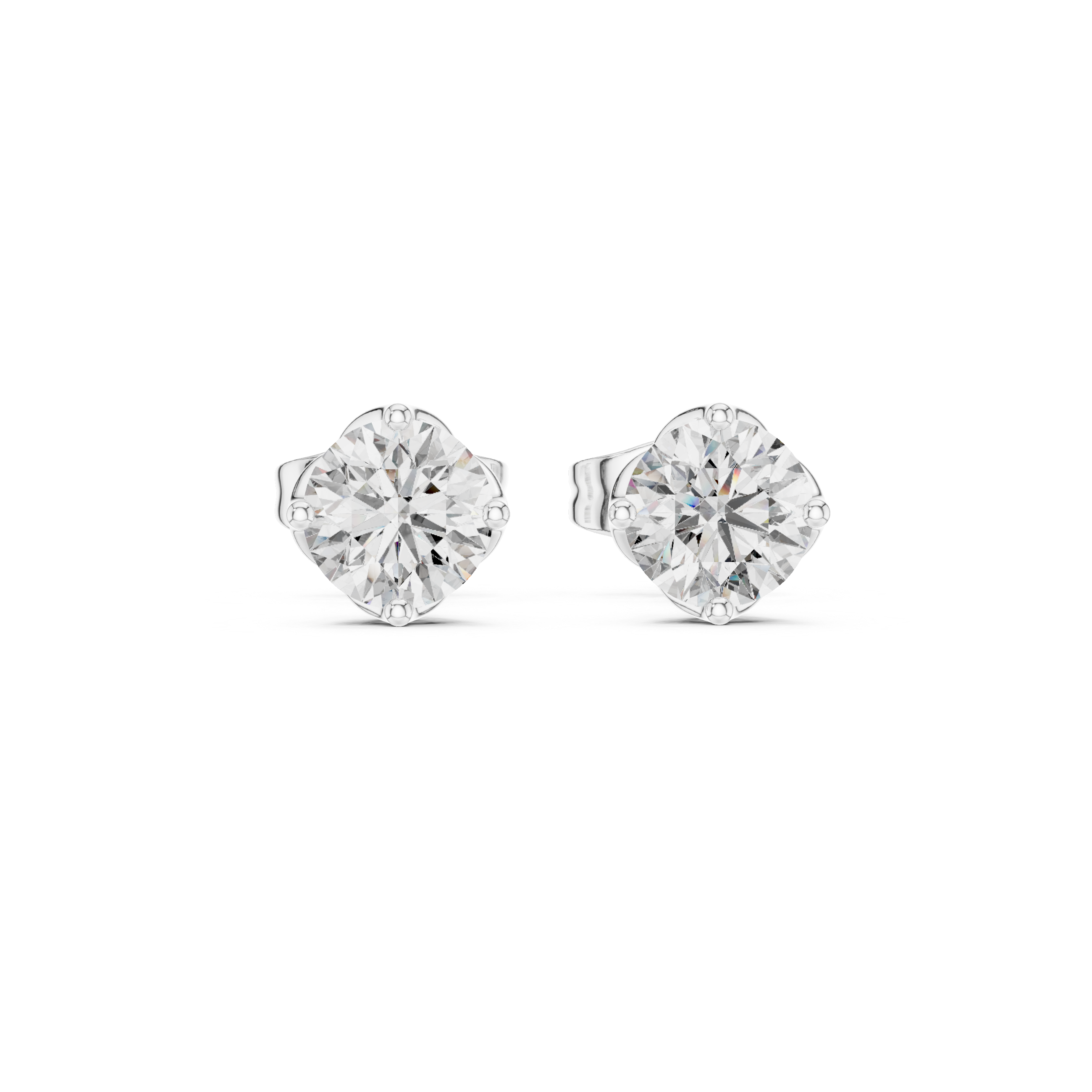 Classic Solitaire Lab-Grown Diamond Stud Earrings