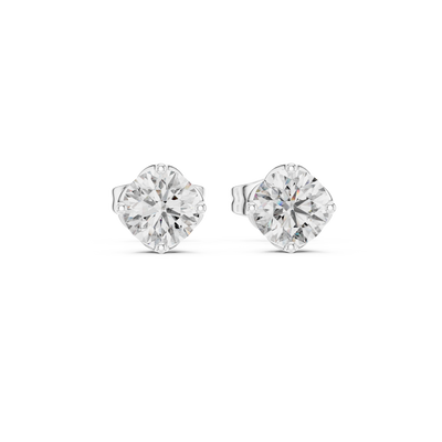 Classic Solitaire Lab-Grown Diamond Stud Earrings