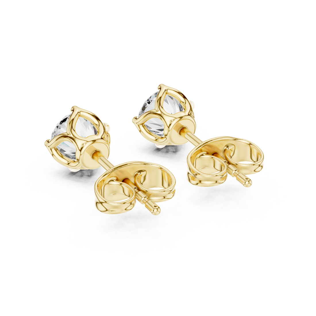 Classic Solitaire Lab-Grown Diamond Stud Earrings